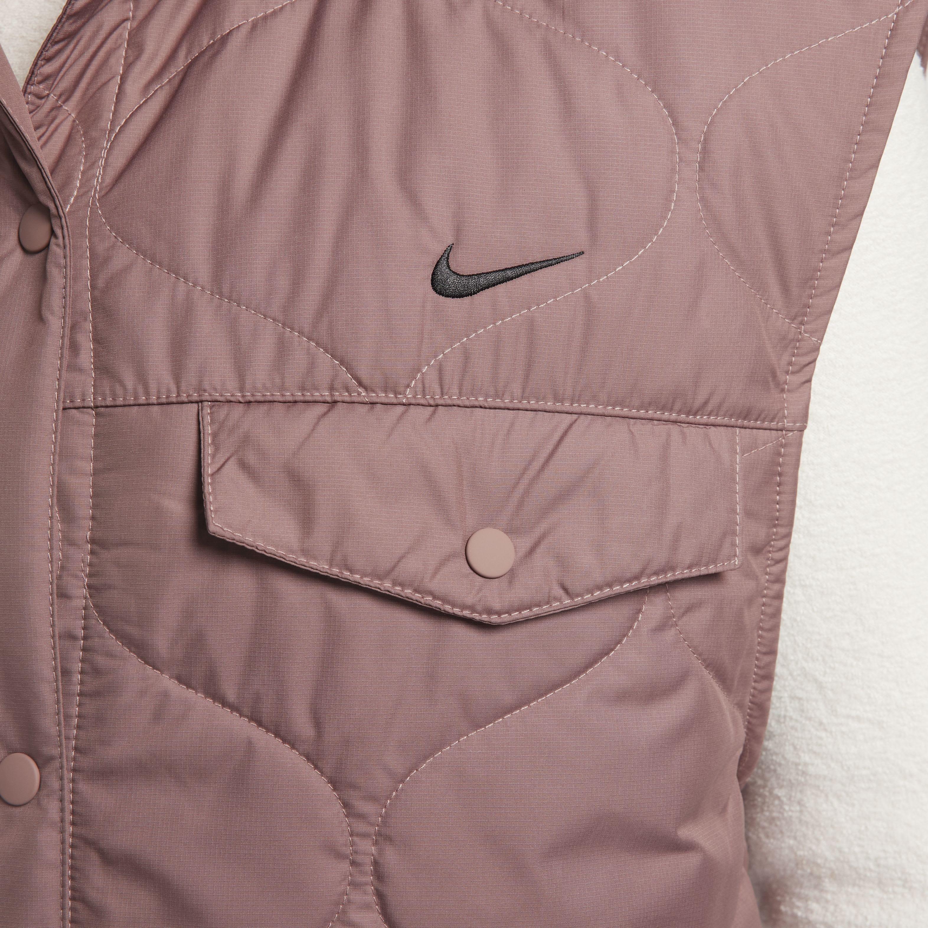 Nike Women's Sportswear Essentials Vest - BROWN Thumbnail View 4