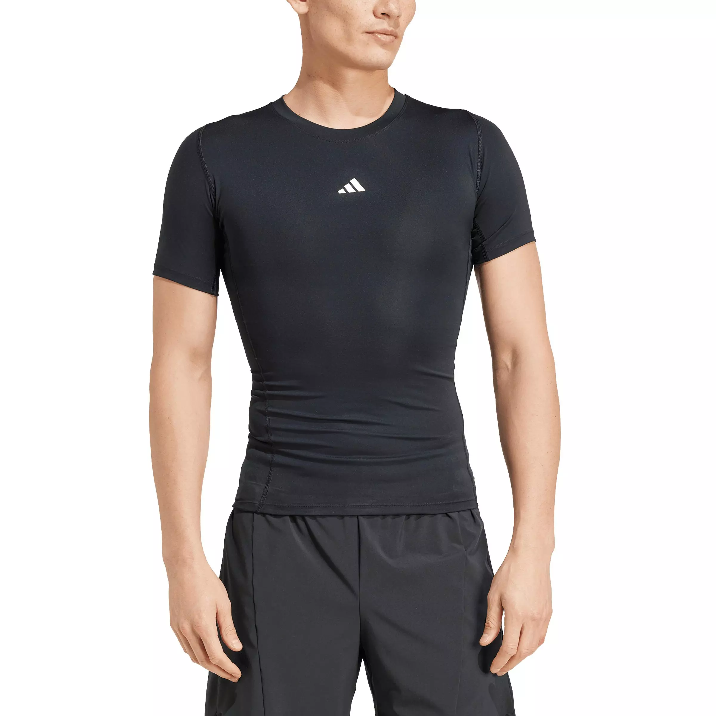 adidas Men's TECHFIT Compression Training T-Shirt - Black - BLACK