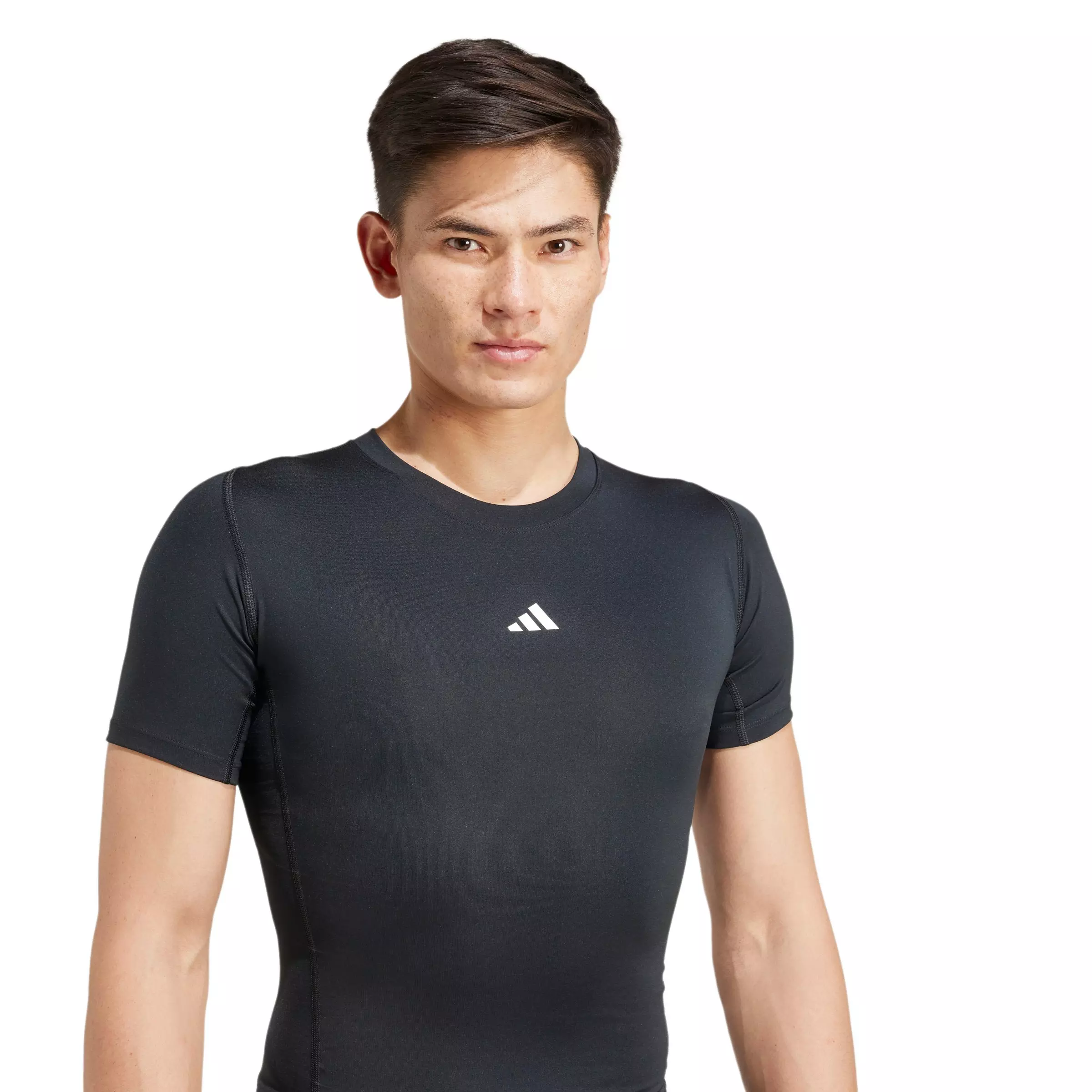 adidas Men's TECHFIT Compression Training T-Shirt - Black - BLACK