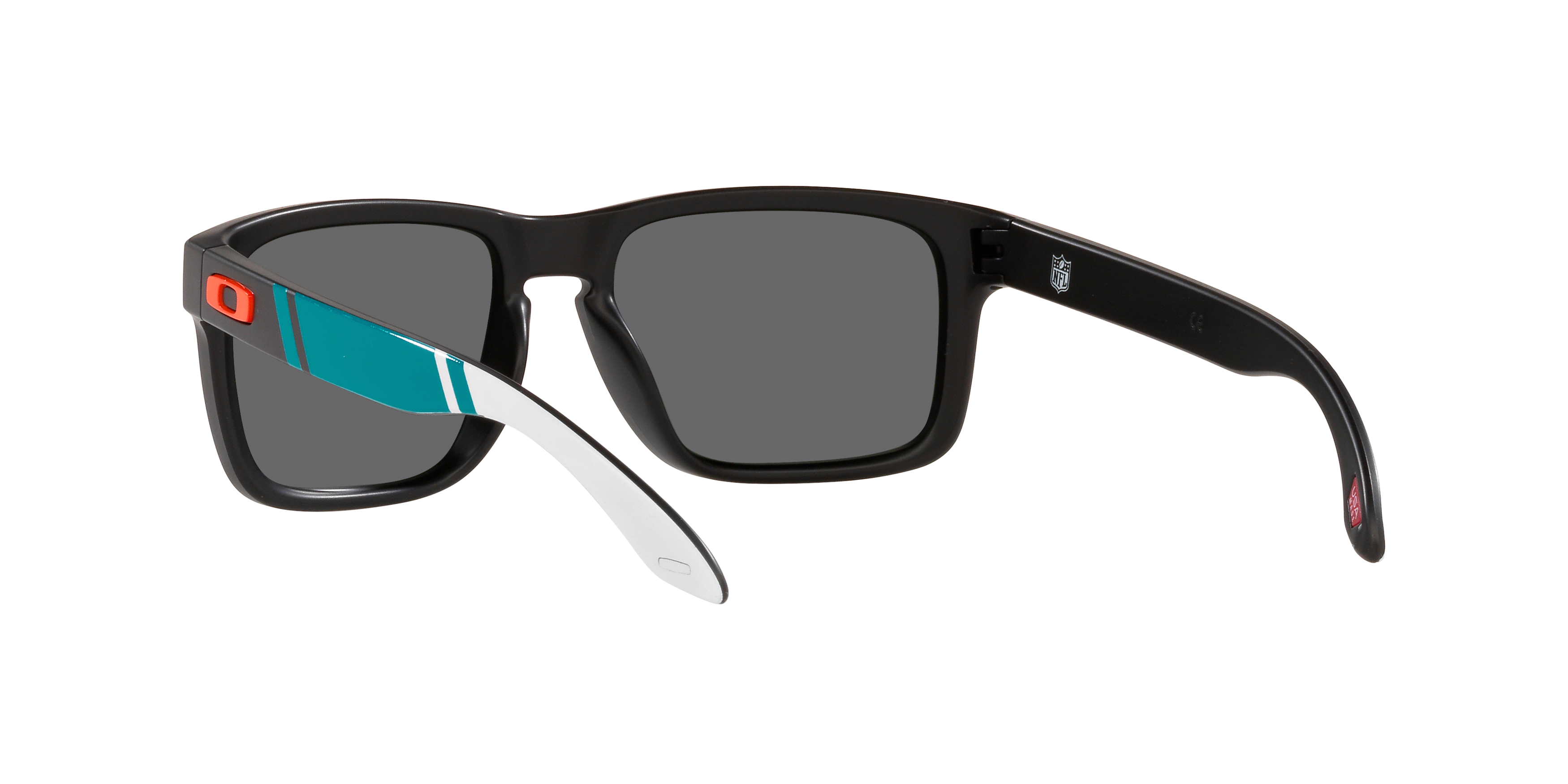 Oakley Miami Dolphins Holbrook Sunglasses - MATTE BLACK Thumbnail View 6