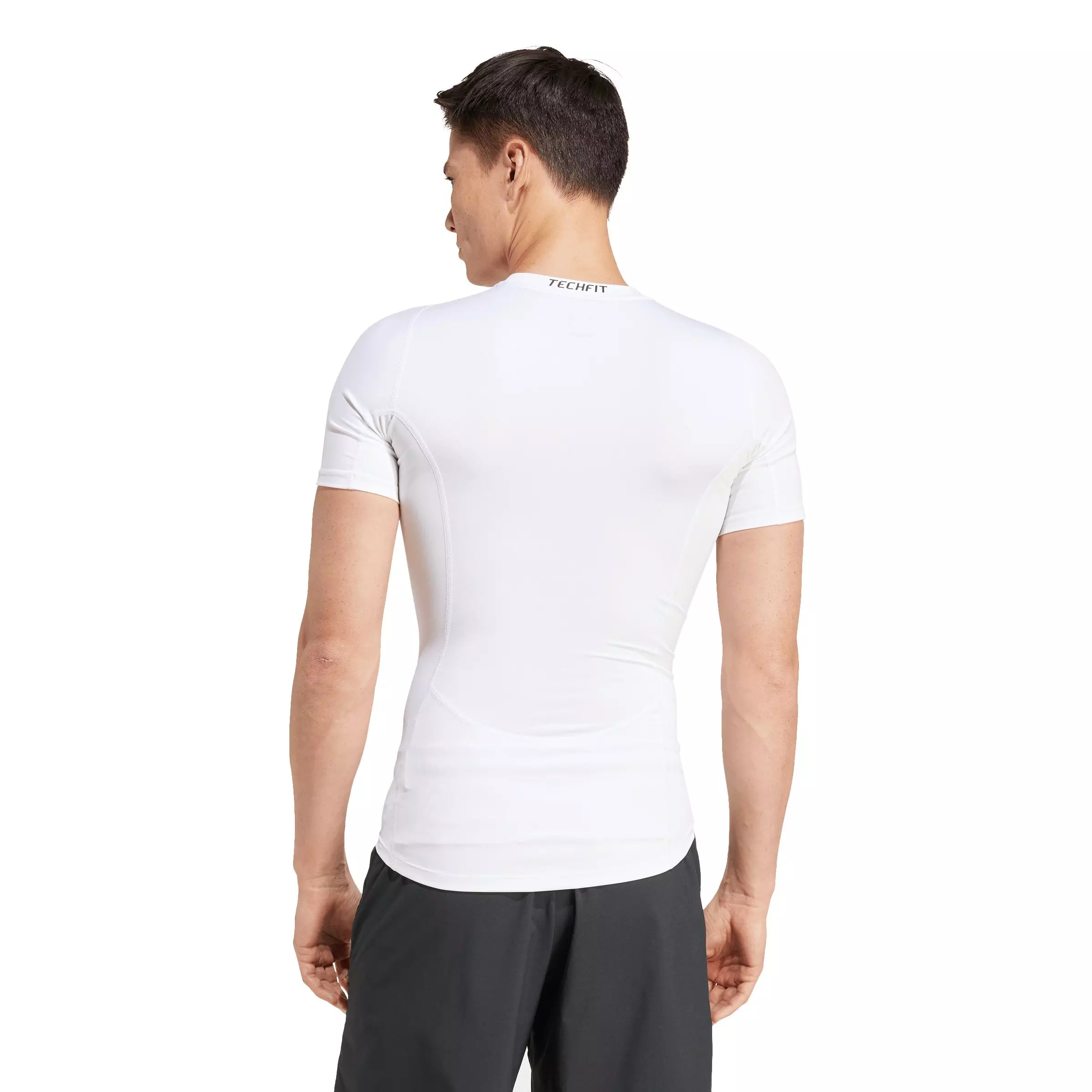 adidas Men's TECHFIT Compression Training T-Shirt - White - WHITE