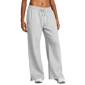 Under Armour Women's UA Icon Fleece Wide Leg Pants - Grey/White