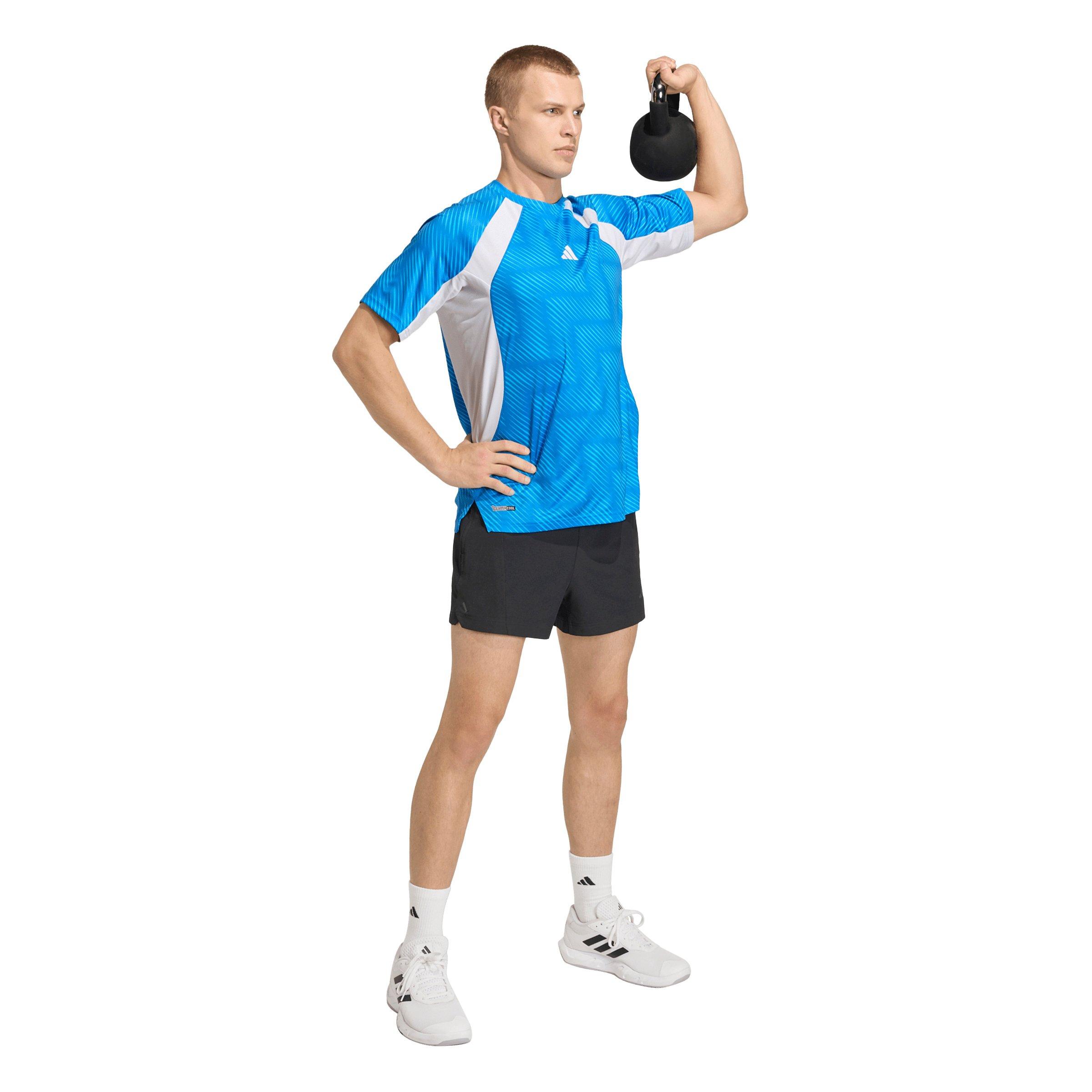 adidas Men's Tech Apparel T-Shirt WC26 - Blue/White - BLUE/WHITE Thumbnail View 5