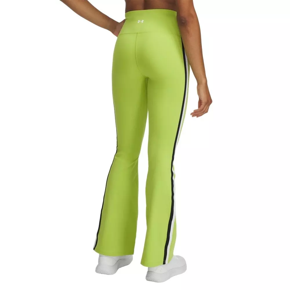 Under Armour Women's UA Motion Sport Tape Flare Pants - Green/White - GREEN/WHITE