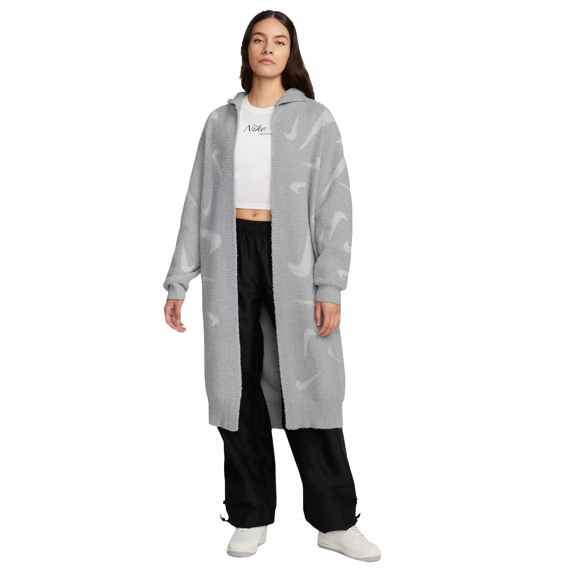 Nike Sportswear Phoenix Cozy Bouclé Women's Loose Long Knit Cardigan.