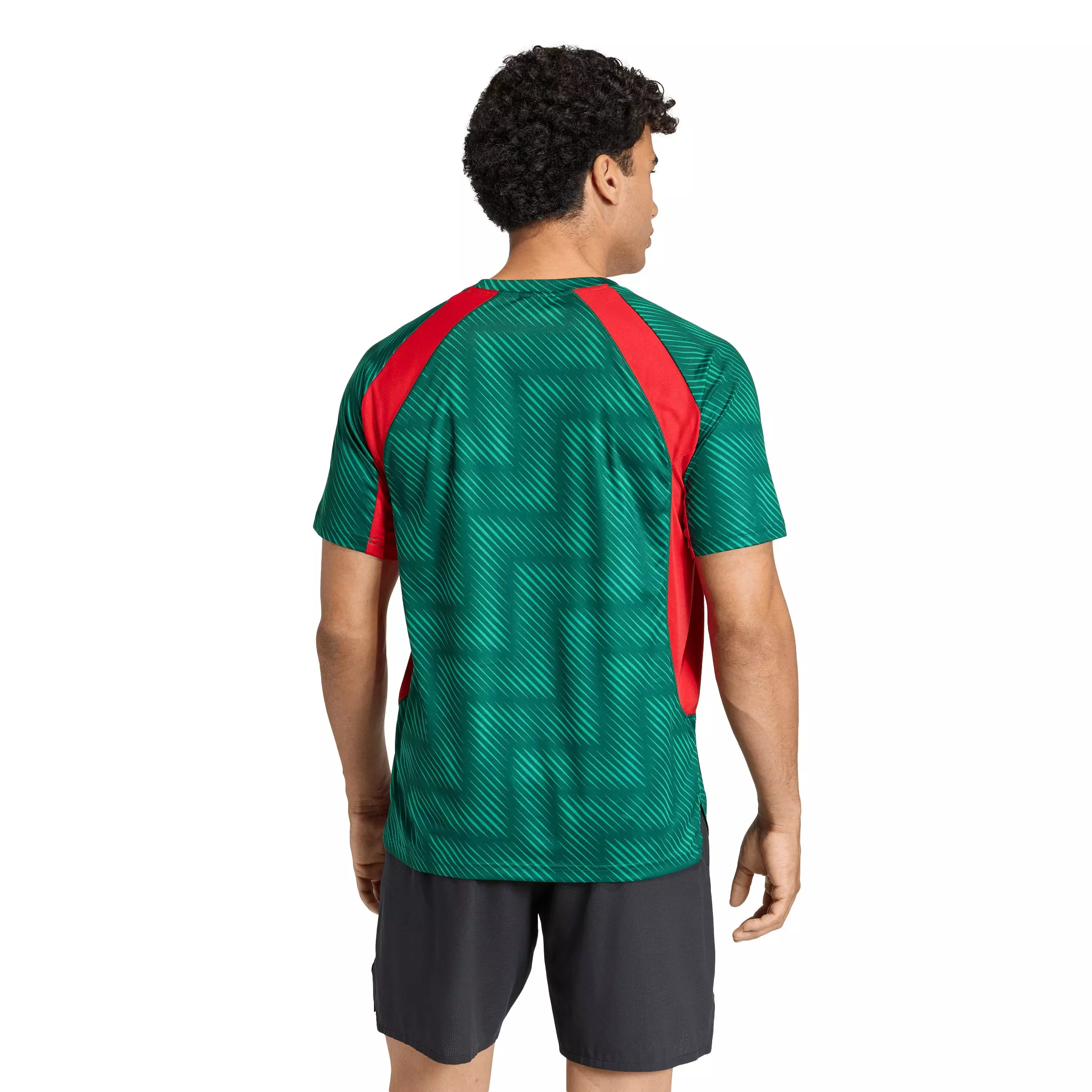 adidas Men's Tech Apparel T-Shirt WC26 - Green/Red - GREEN/RED