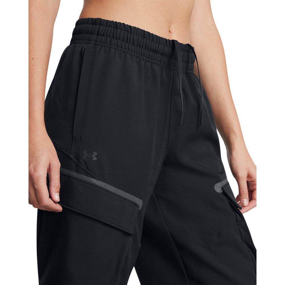 Under Armour Women's UA Unstoppable Cargo Pants - Black - BLACK Thumbnail View 3