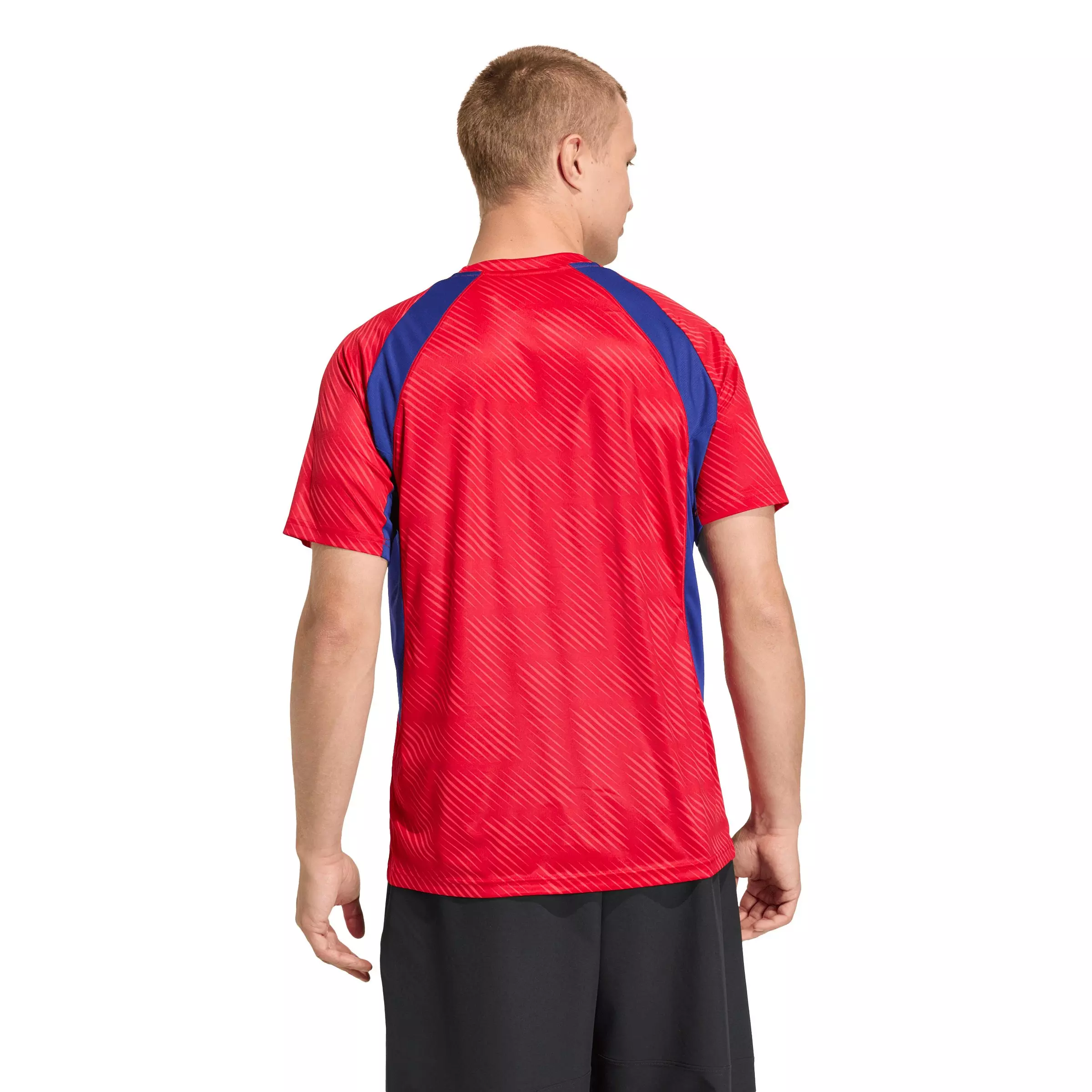 adidas Men's Tech Apparel T-Shirt WC26 - Red/Blue - RED/BLUE