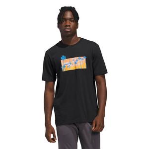 adidas Men's Summer Sunset Graphic T-Shirt - Black