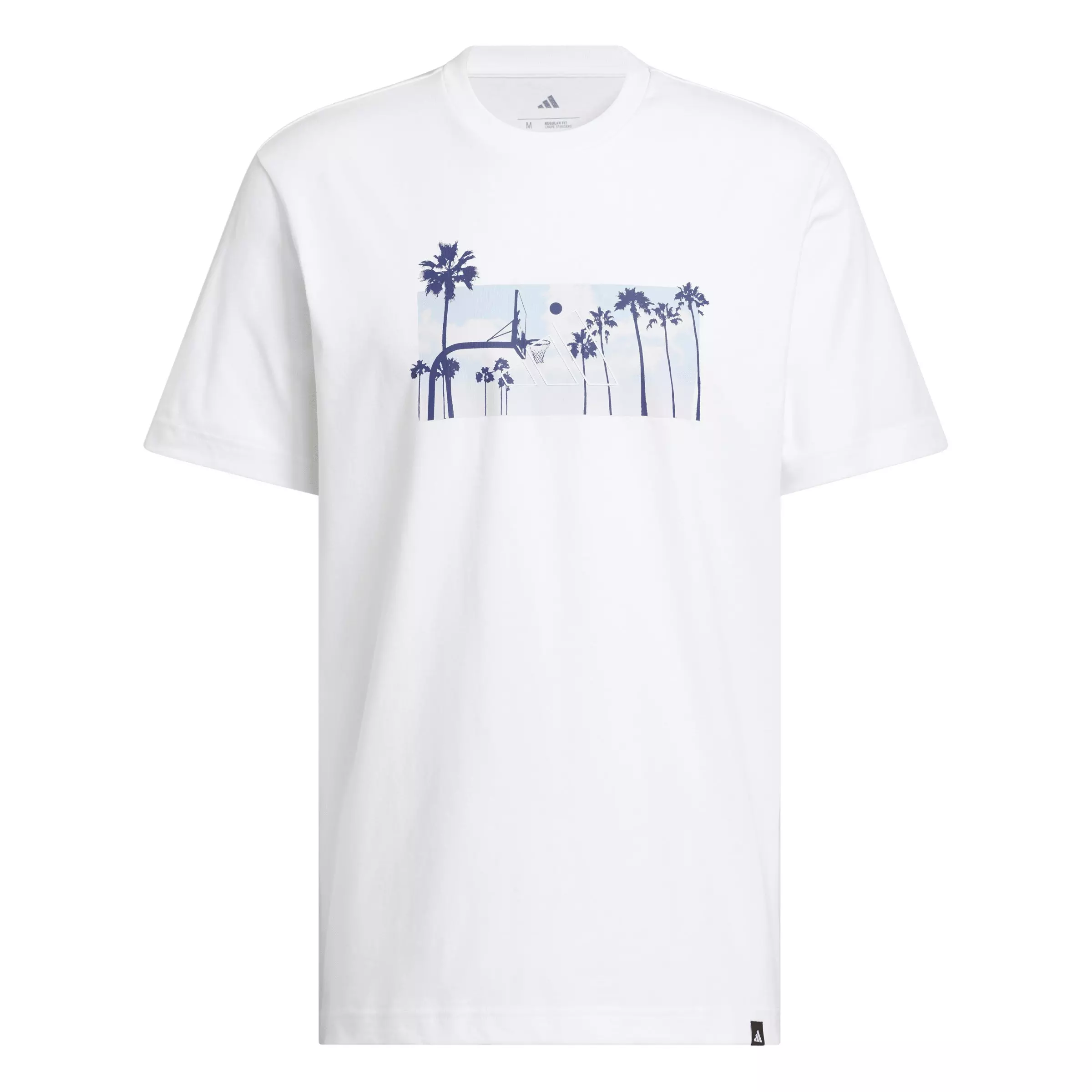 adidas Men's Summer Sunset Graphic T-Shirt - White - WHITE