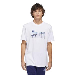 adidas Men's Summer Sunset Graphic T-Shirt - White