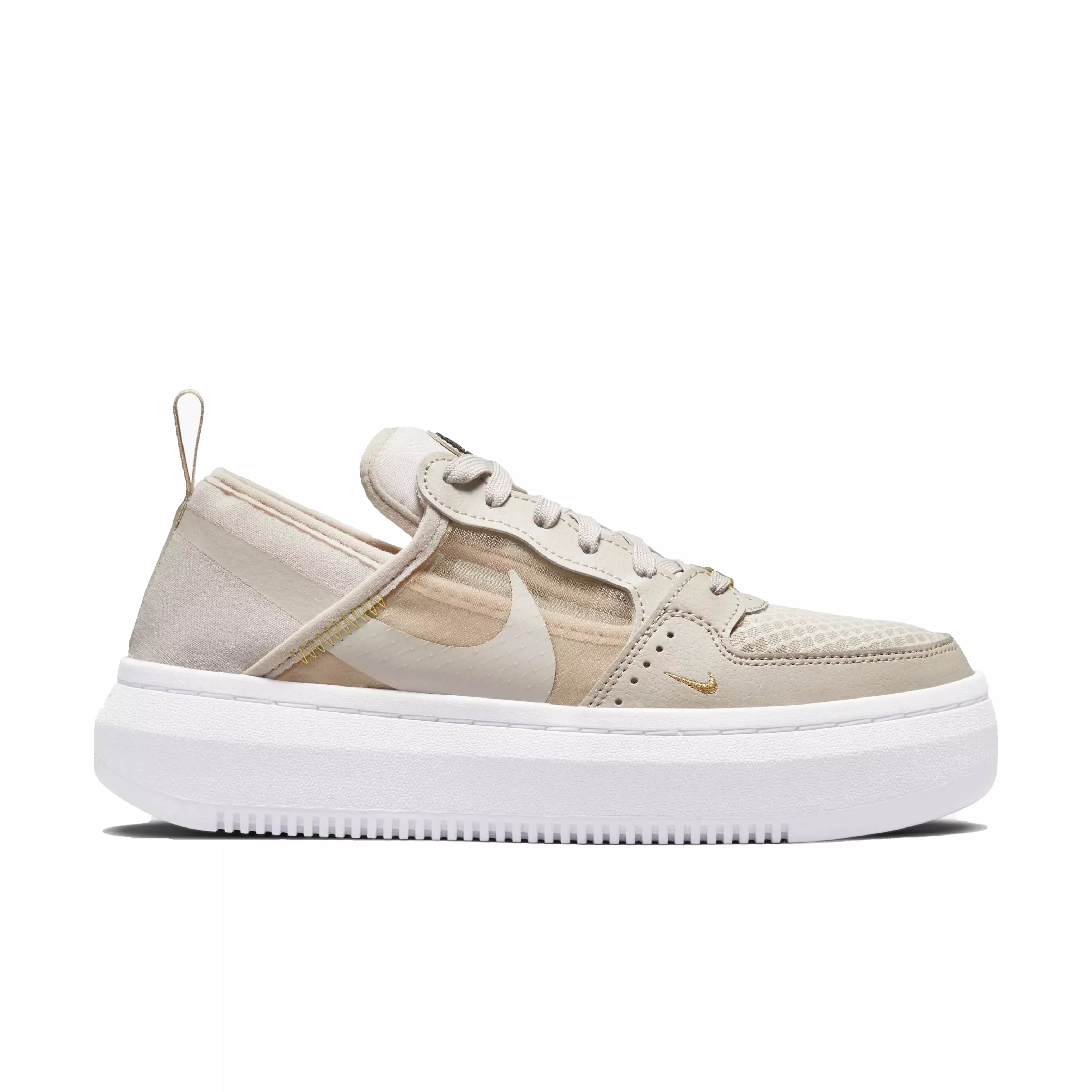 Nike Court Vision Alta "Cream II/Cream II/Saturn Gold/White" Women's Shoe - BROWN