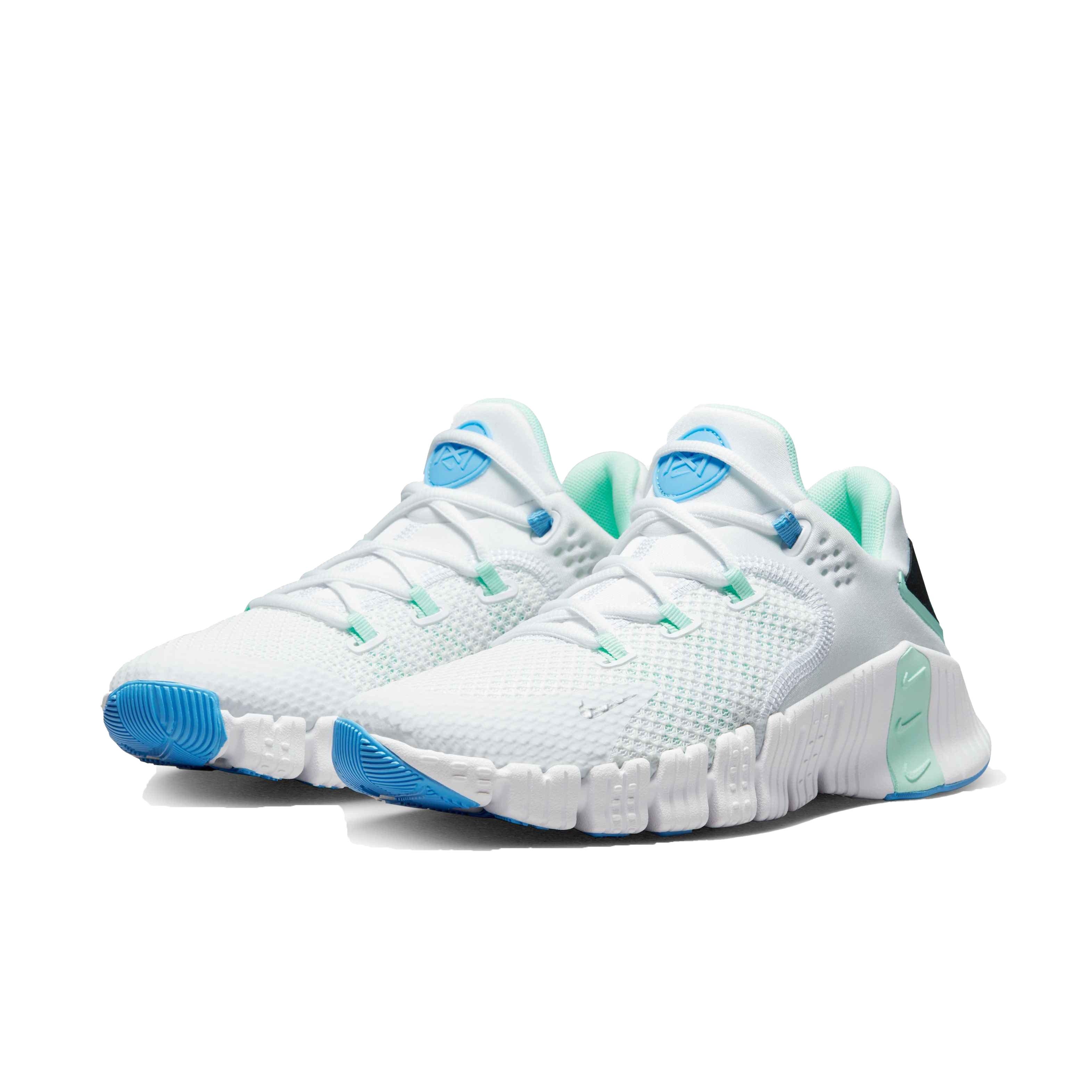 Nike Free Metcon 4 "White/Metallic Silver/Mint Foam" Women's Training Shoe - WHITE Thumbnail View 3