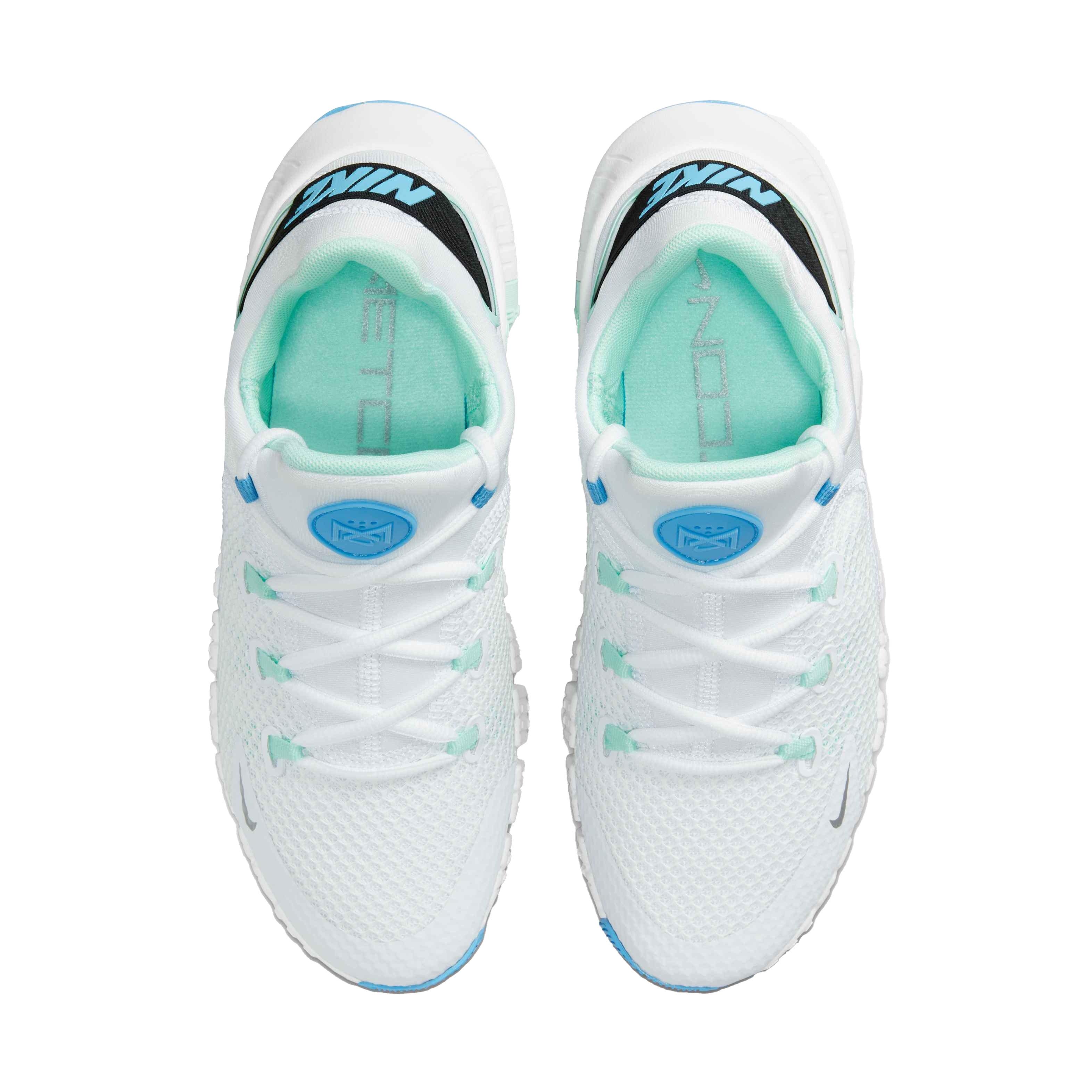 Nike Free Metcon 4 "White/Metallic Silver/Mint Foam" Women's Training Shoe - WHITE Thumbnail View 4