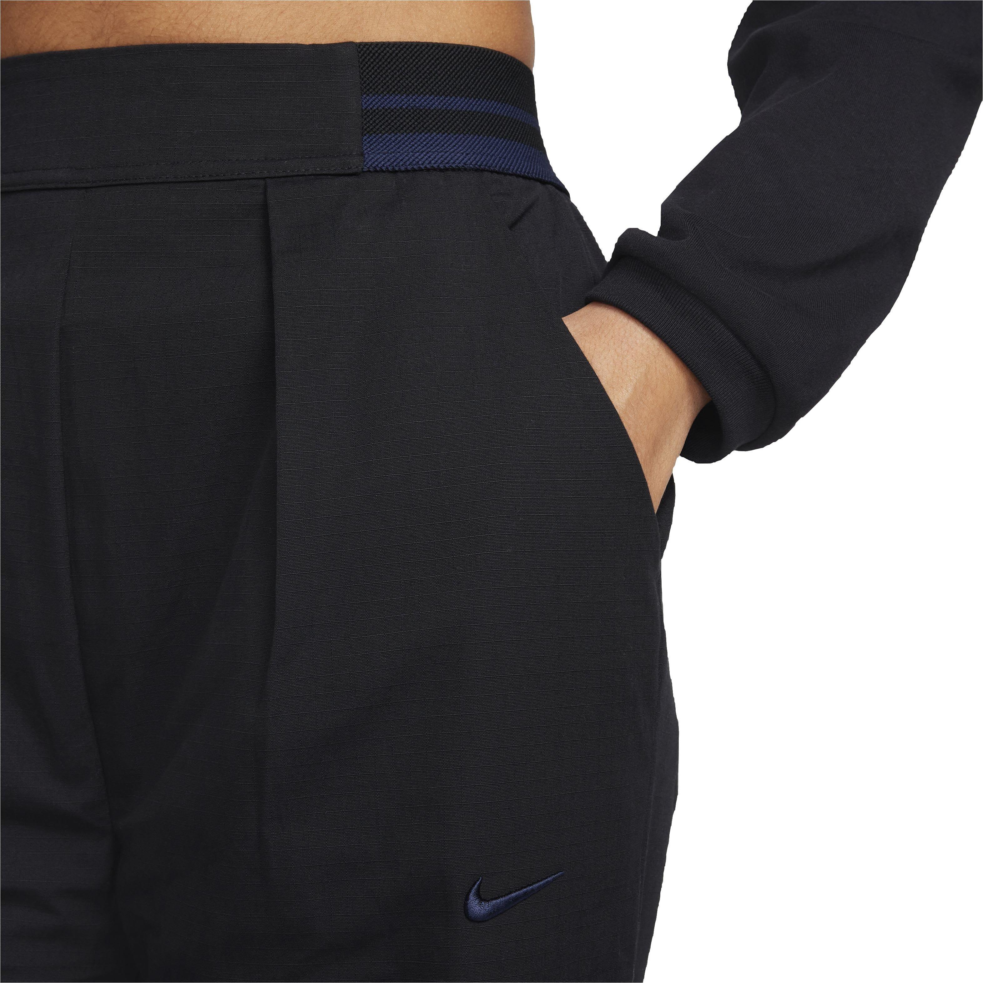 Nike Women's Sportswear Collection High-Waisted Pants - BLACK Thumbnail View 3