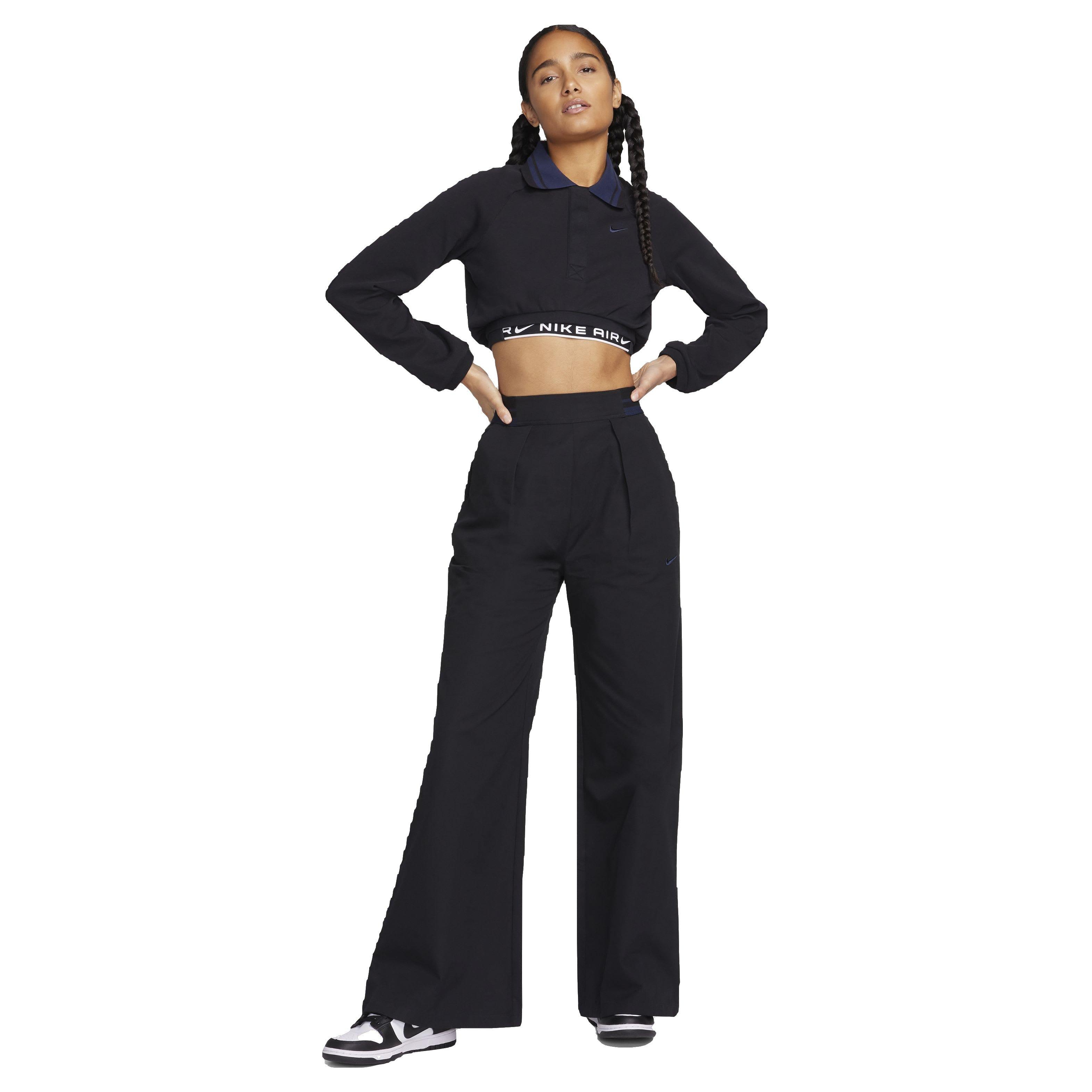 Nike Women's Sportswear Collection High-Waisted Pants - BLACK Thumbnail View 7