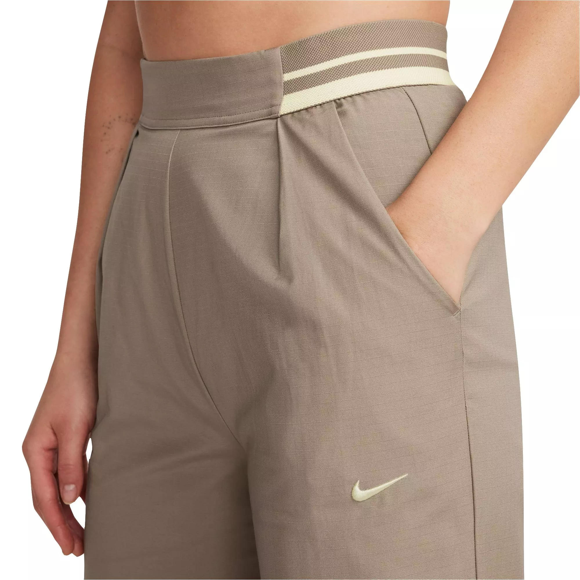 Nike Women's Sportswear Collection High-Waisted Pants - KHAKI