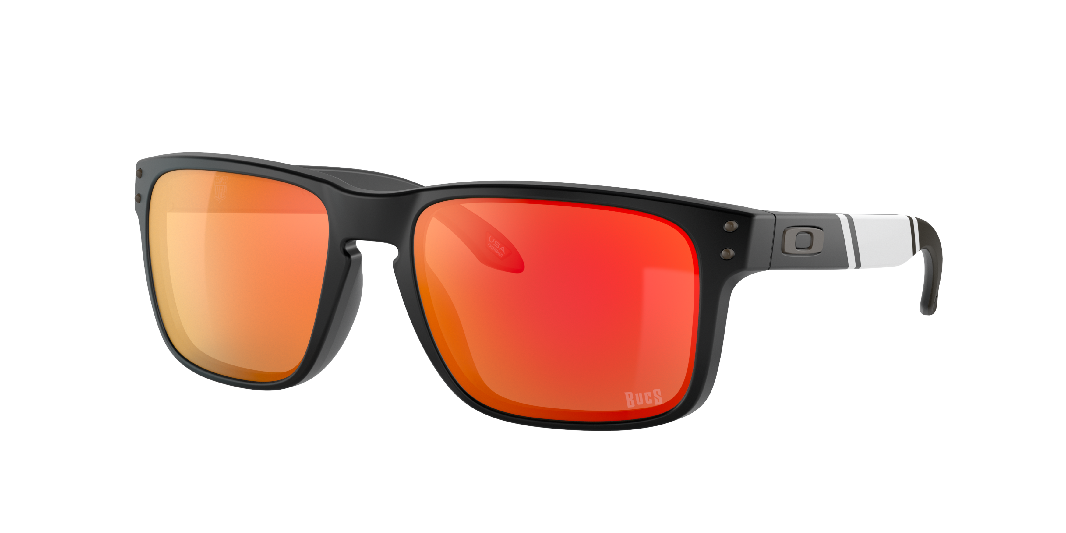 Oakley Tampa Bay Buccaneers Holbrook Sunglasses - MATTE BLACK Thumbnail View 1