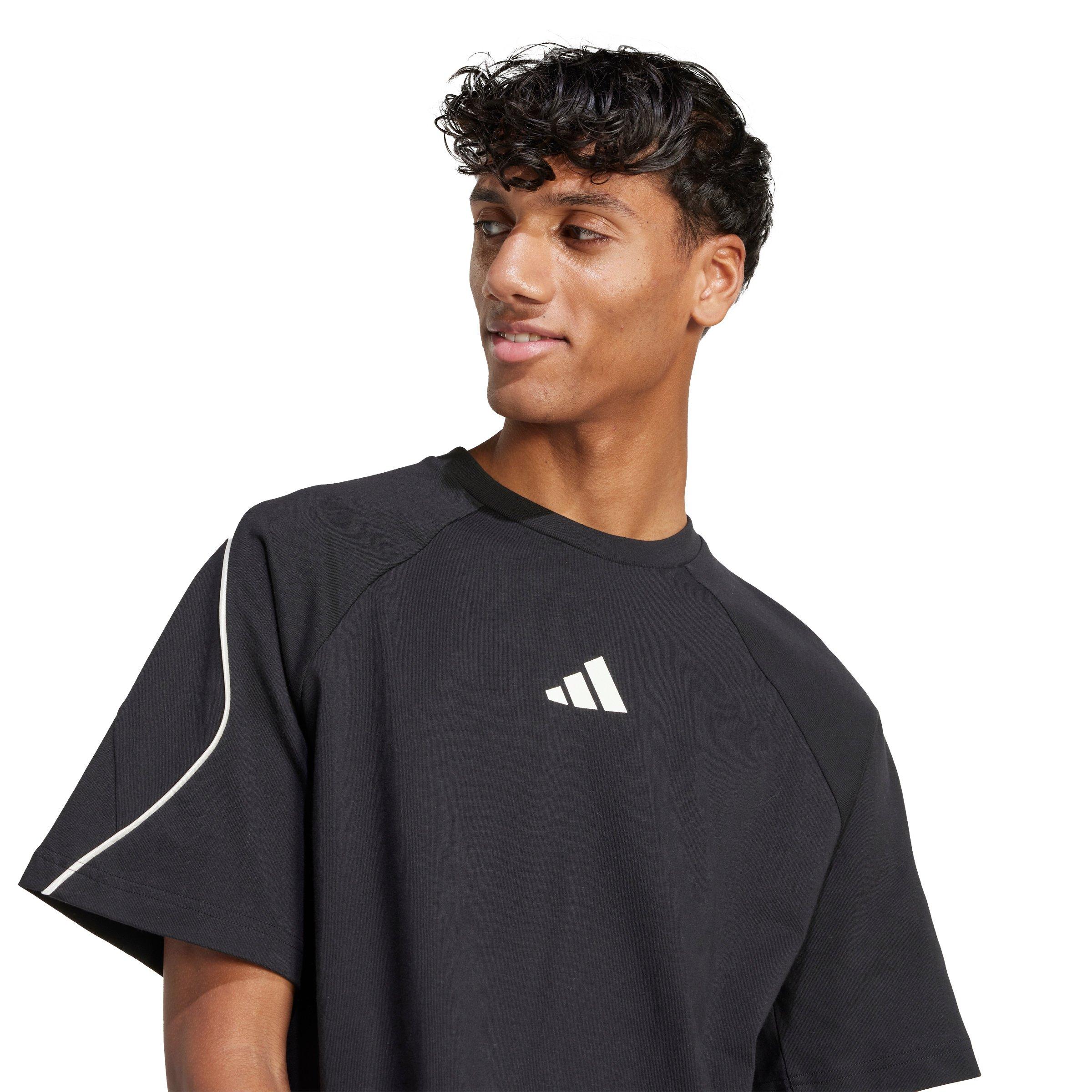 adidas Men's Stadium T-Shirt - Black - BLACK Thumbnail View 3