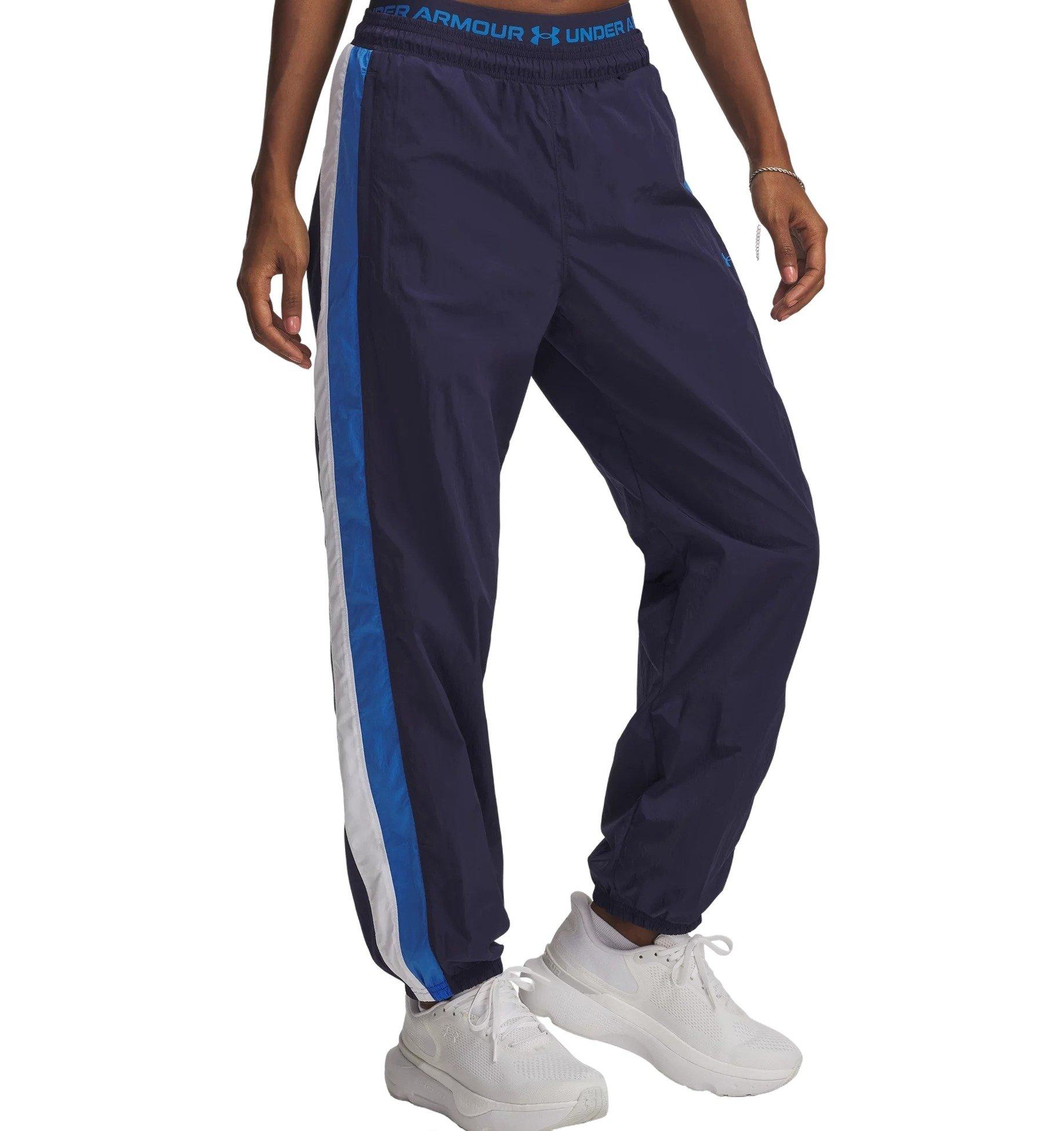 Under Armour Women's Icon Crinkle Pants - Navy/Blue - NAVY/BLUE Thumbnail View 1