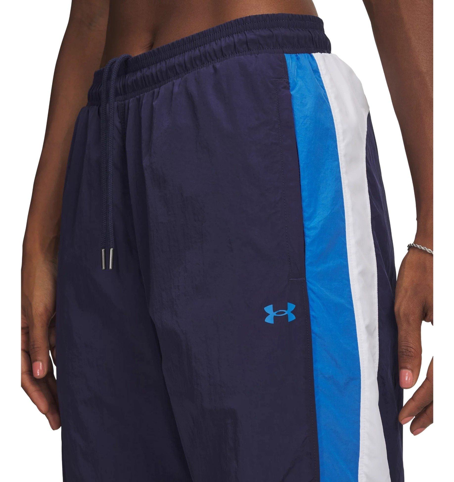 Under Armour Women's Icon Crinkle Pants - Navy/Blue - NAVY/BLUE Thumbnail View 3