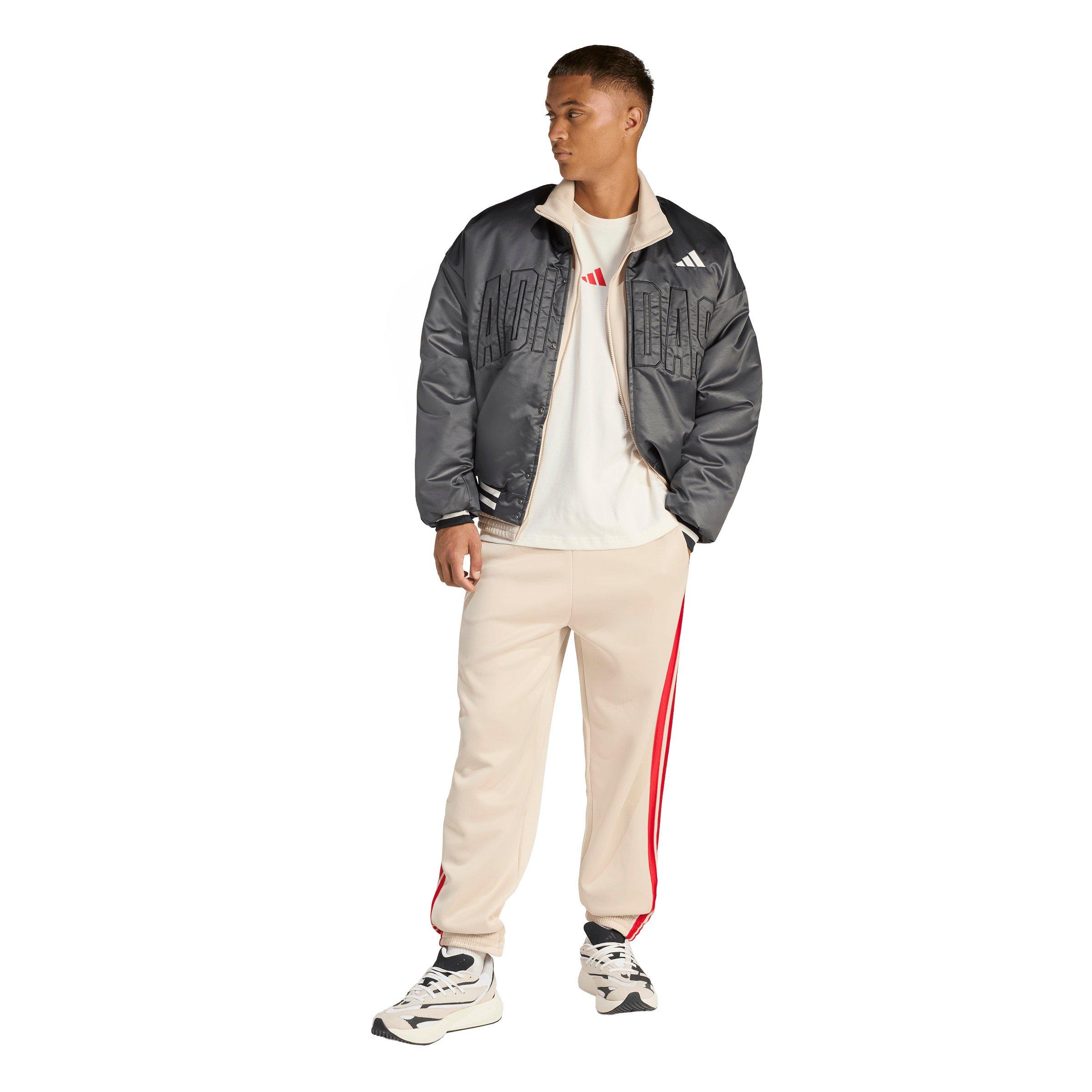 adidas Originals Men's Stadium T-Shirt - Cream/Red - CREAM/RED Thumbnail View 5