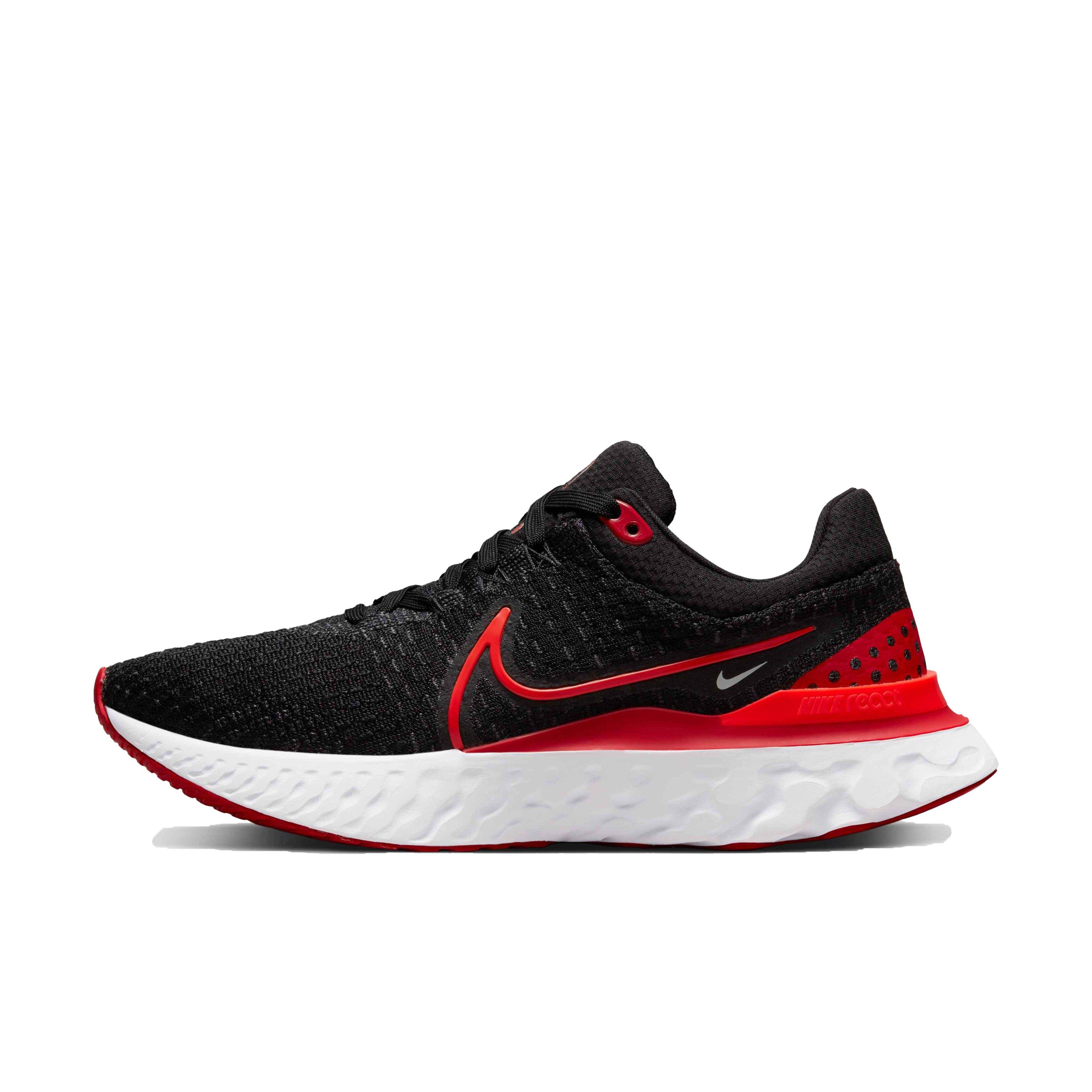 Nike React Infinity 3 "Black/Bright Crimson/University Red" Women's Running Shoe - BLACK Thumbnail View 2