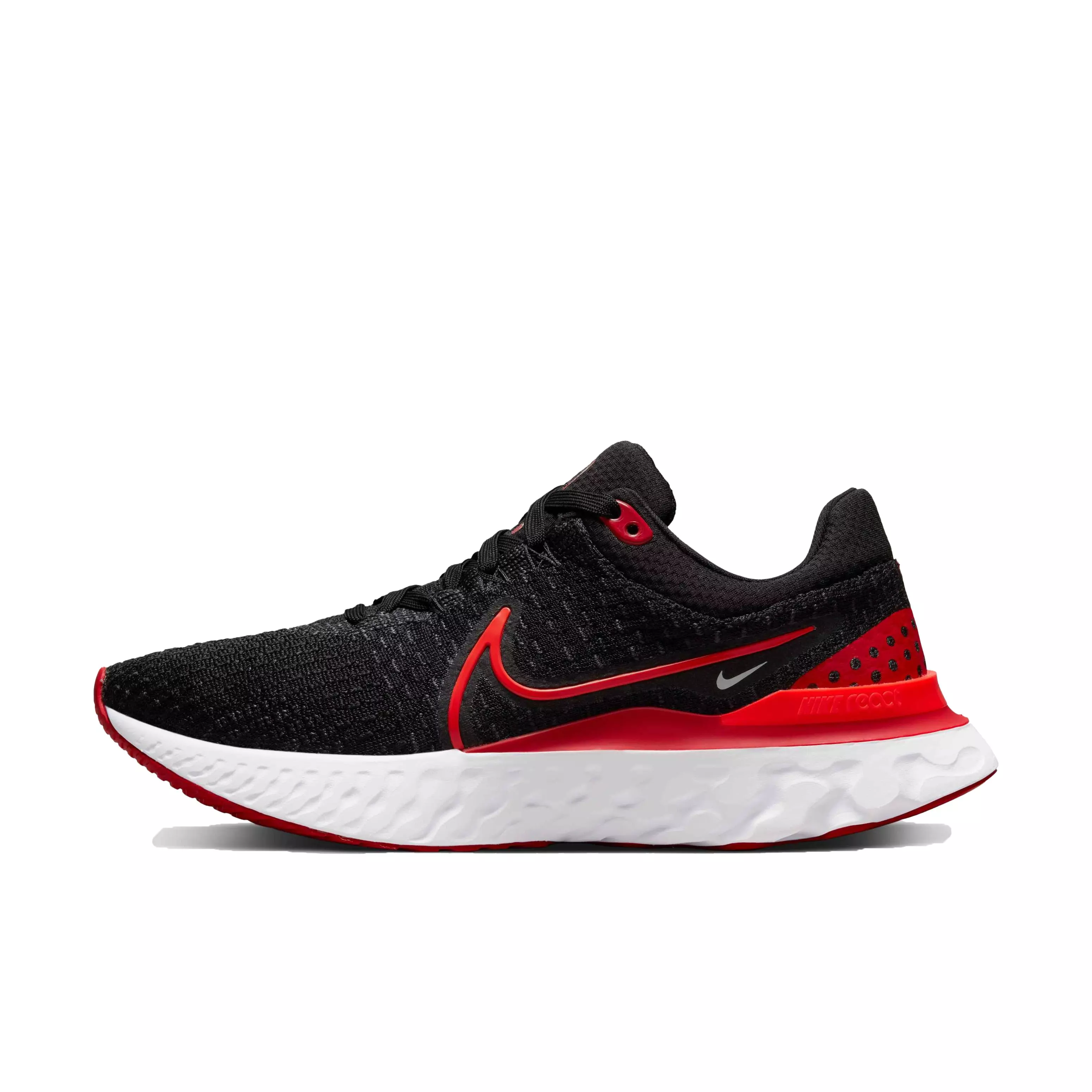 Nike React Infinity 3 "Black/Bright Crimson/University Red" Women's Running Shoe - BLACK