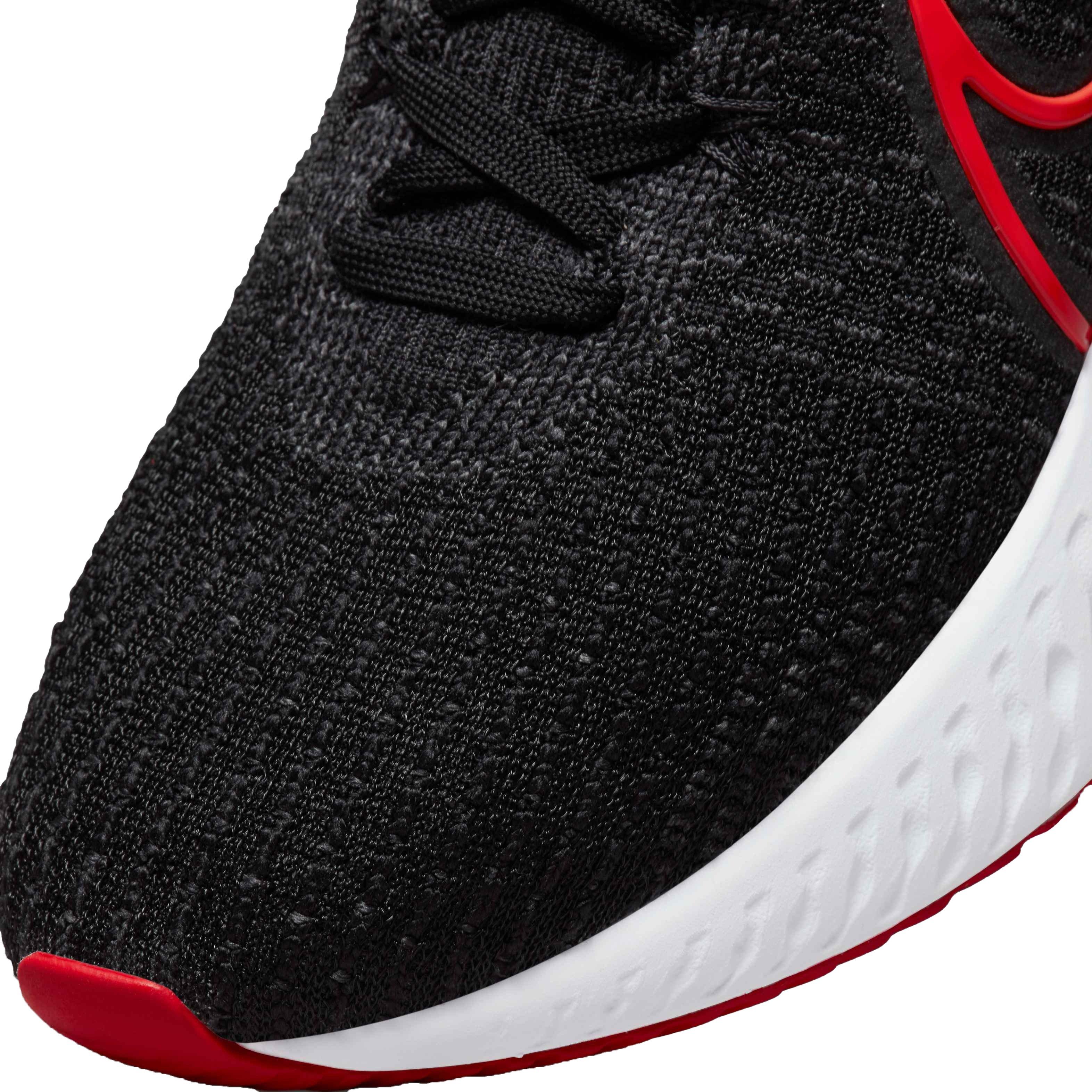 Nike React Infinity 3 "Black/Bright Crimson/University Red" Women's Running Shoe - BLACK Thumbnail View 7