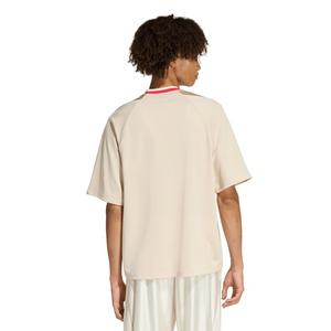 adidas Men's Stadium Graphic Mesh T-Shirt - Cream/Red
