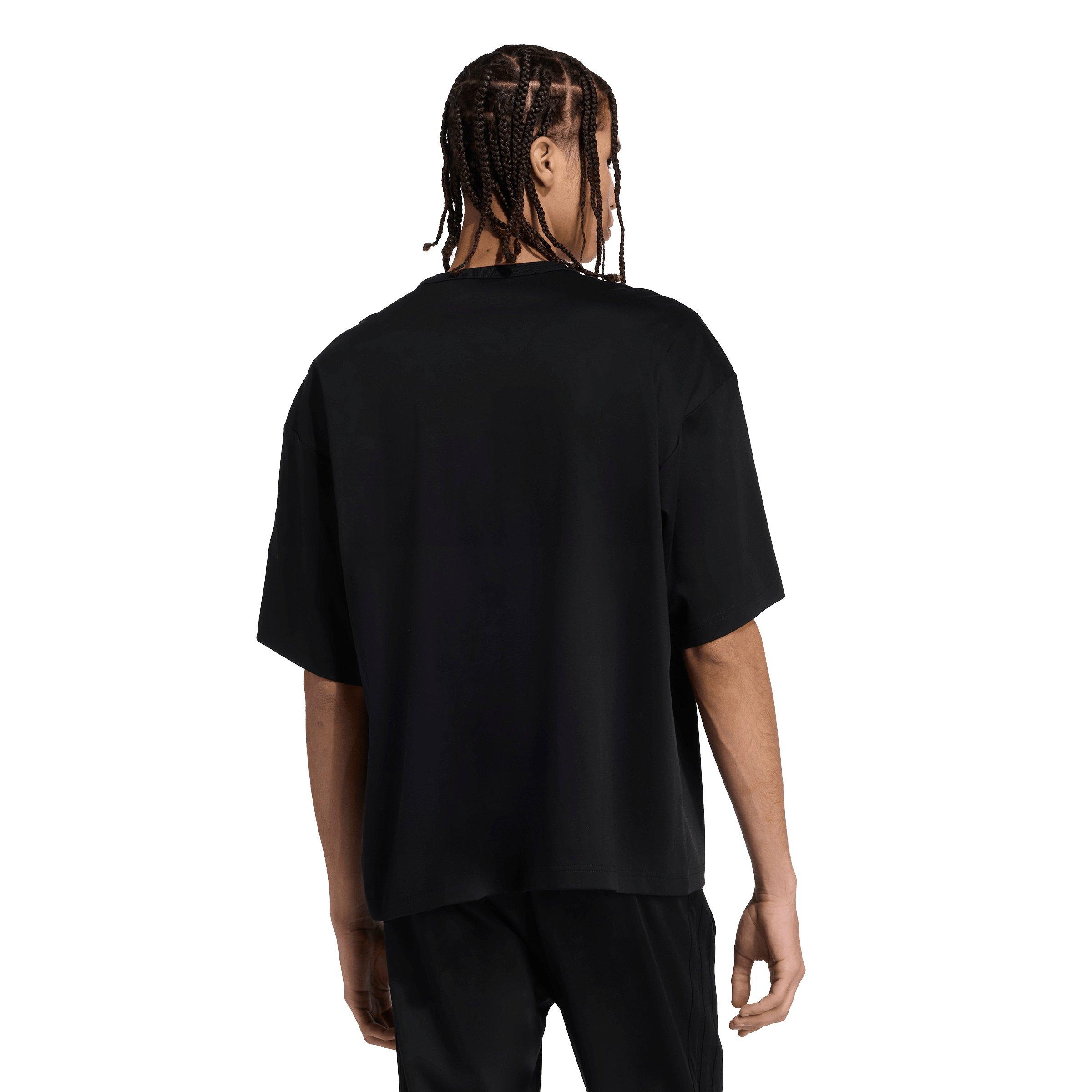 adidas Men's Soft Lux T-Shirt - Black - BLACK Thumbnail View 2