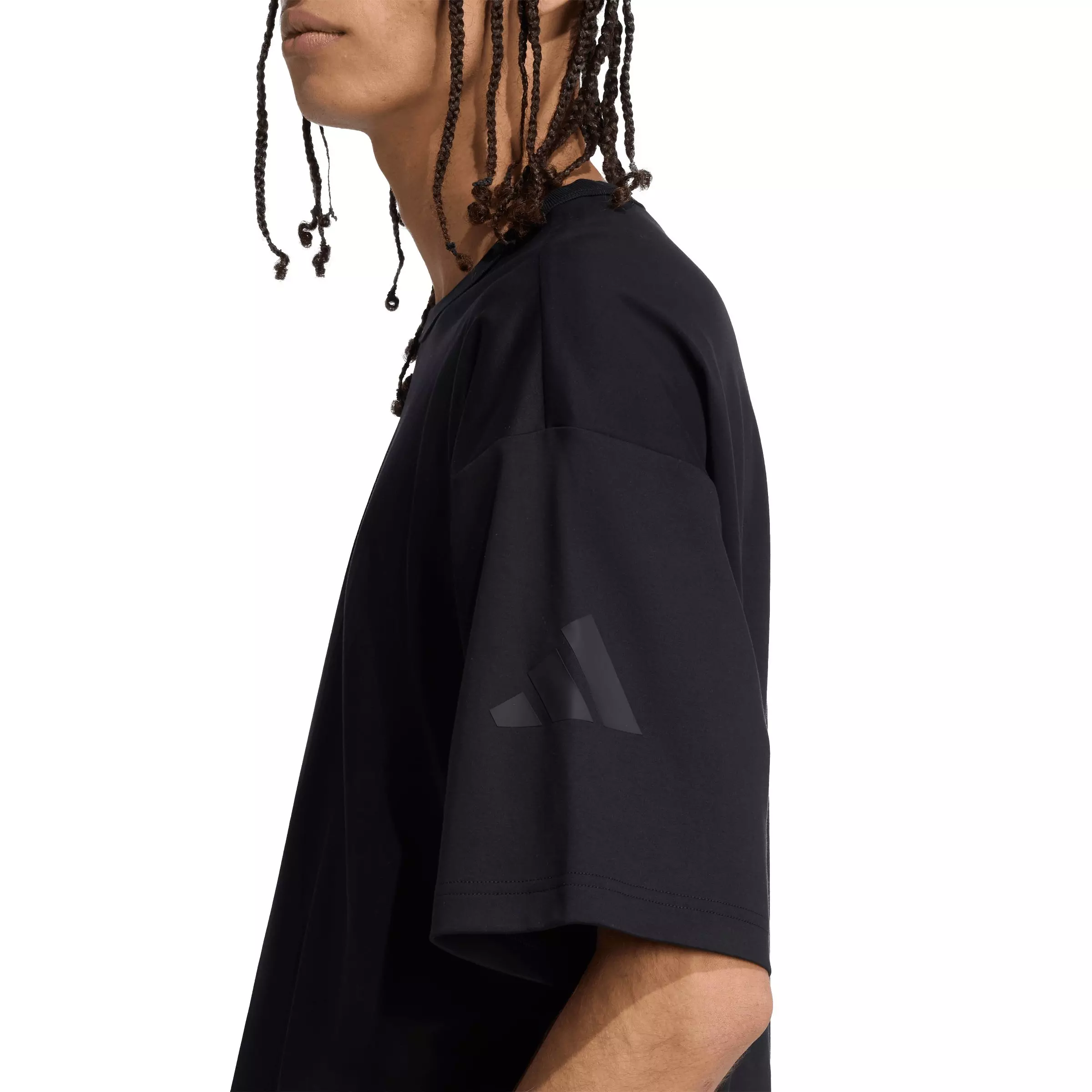 adidas Men's Soft Lux T-Shirt - Black - BLACK