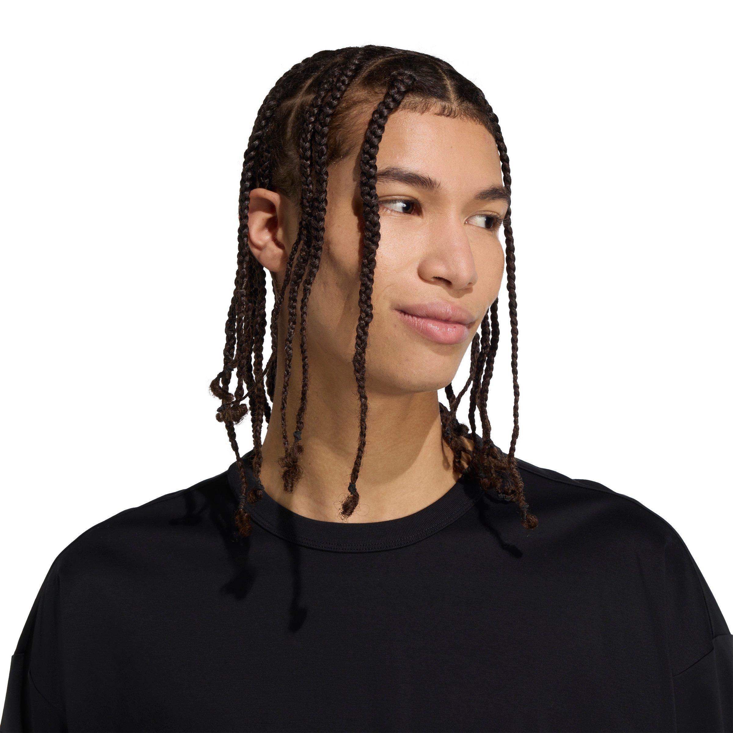 adidas Men's Soft Lux T-Shirt - Black - BLACK Thumbnail View 4