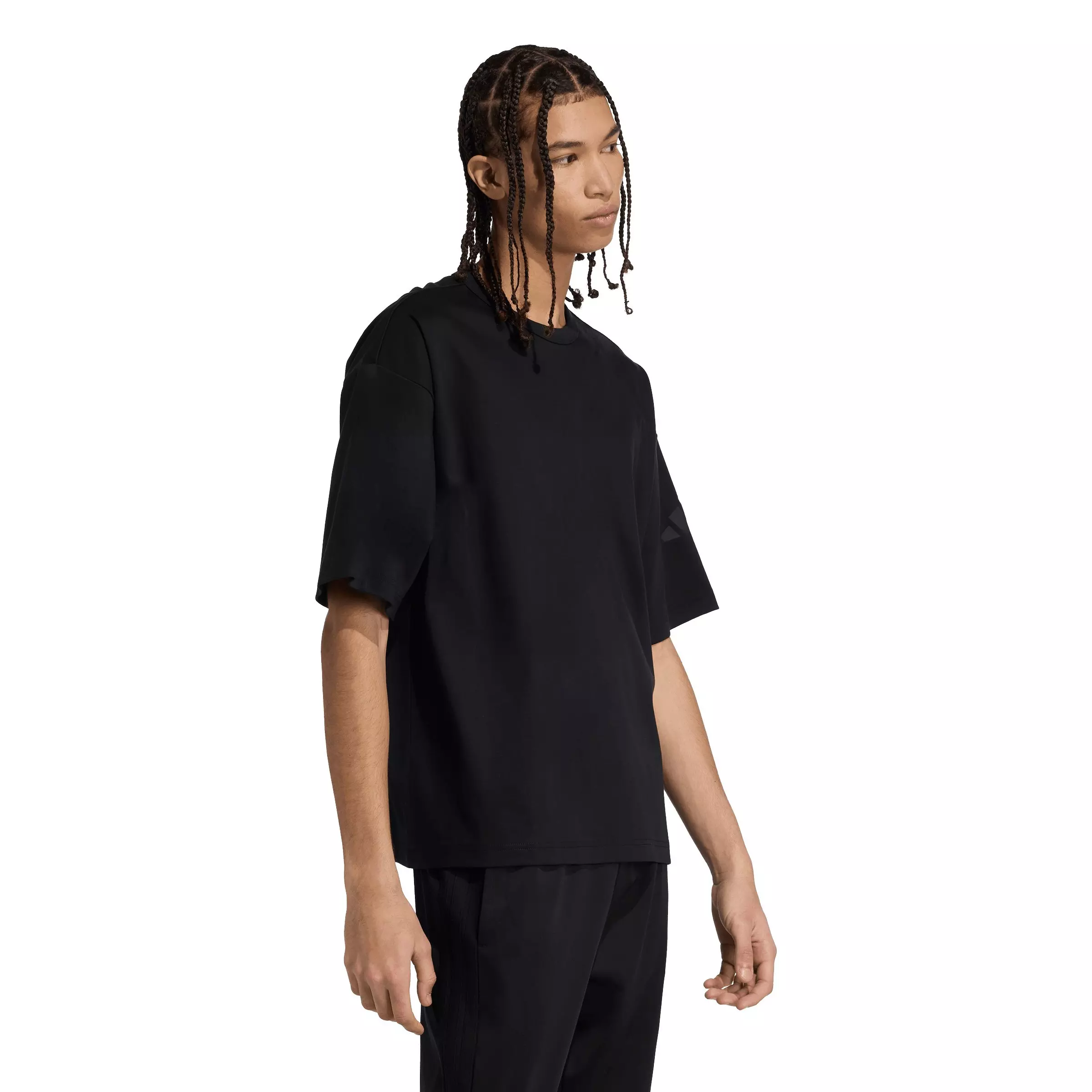 adidas Men's Soft Lux T-Shirt - Black - BLACK