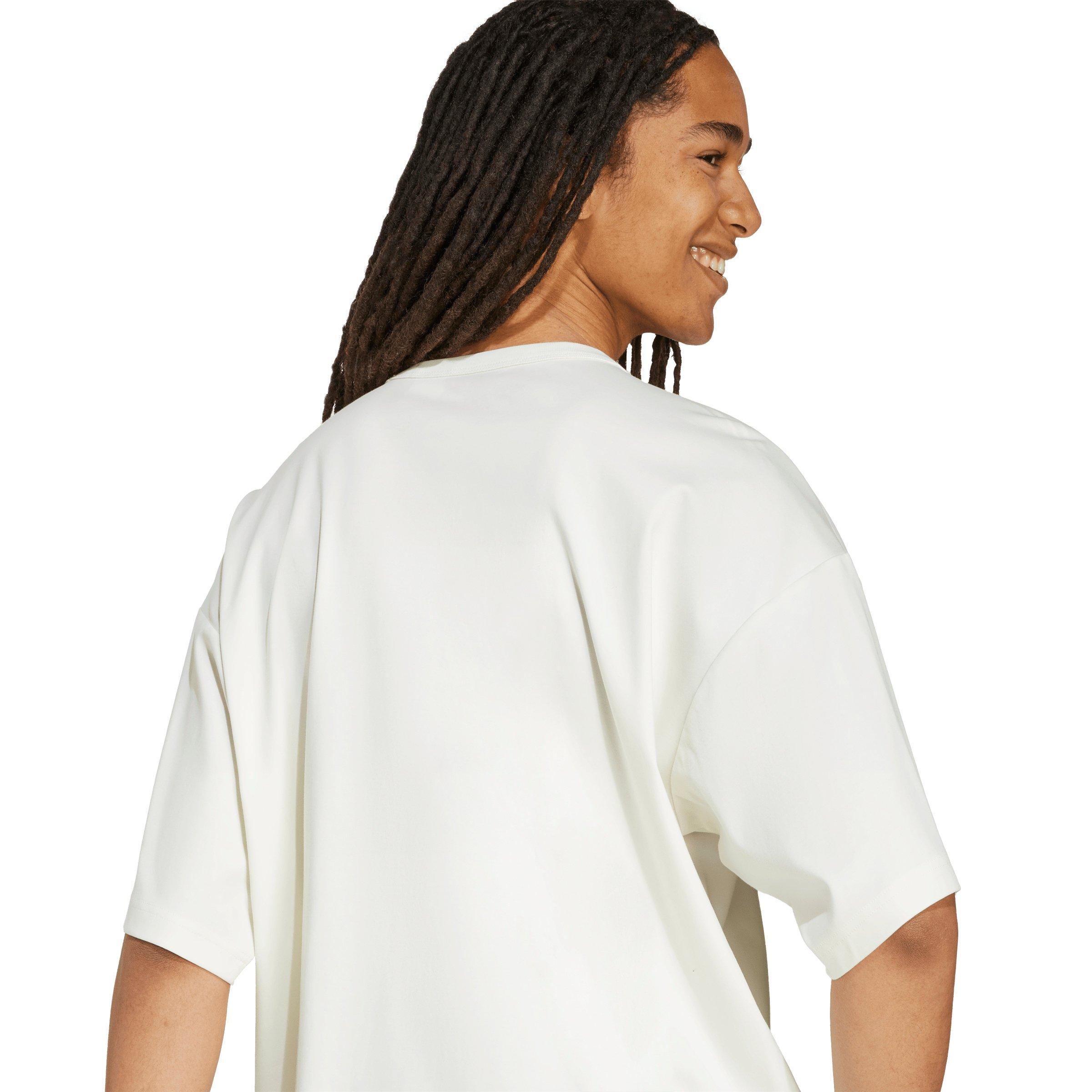 adidas Men's Soft Lux T-Shirt - Off-White - OFF-WHITE Thumbnail View 3