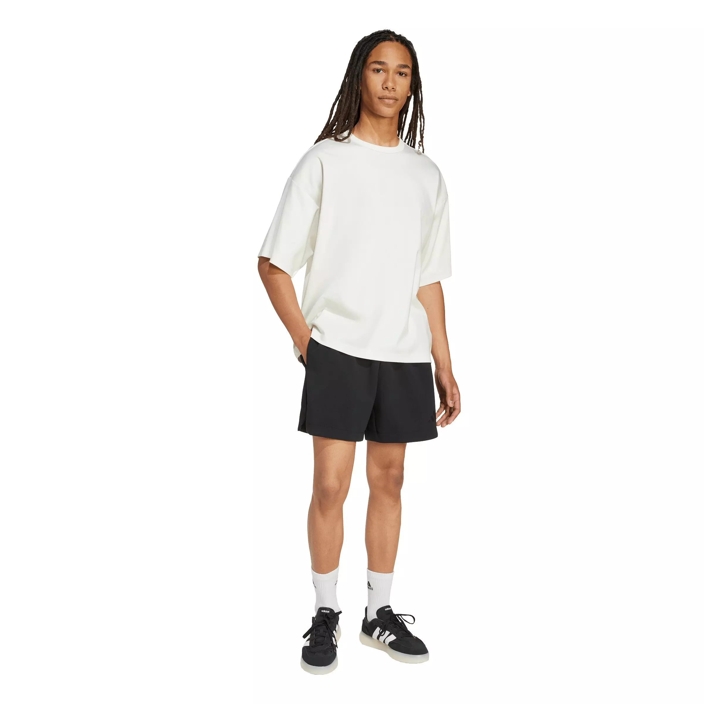 adidas Men's Soft Lux T-Shirt - Off-White - OFF-WHITE