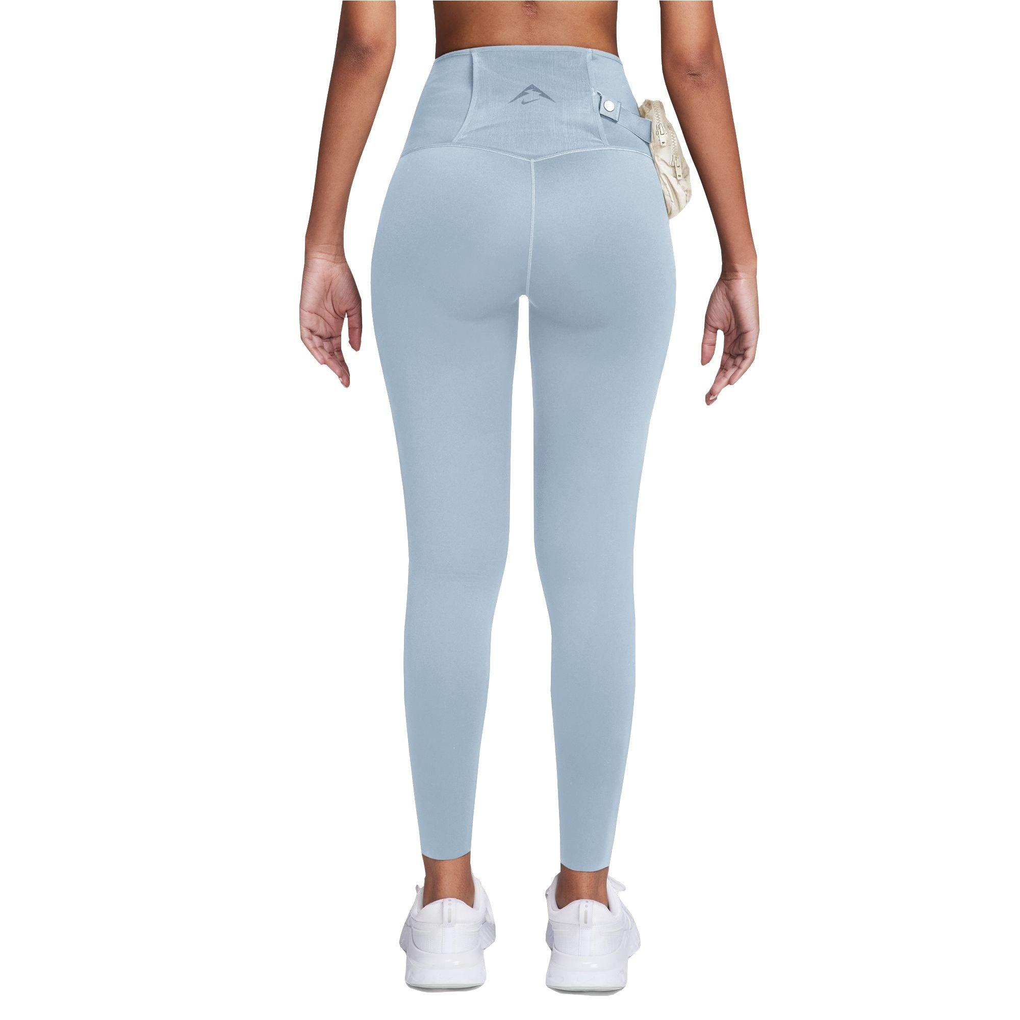 Nike Women's Trail Go Firm-Support High-Waisted 7/8 Leggings with Pockets - BLUE Thumbnail View 2