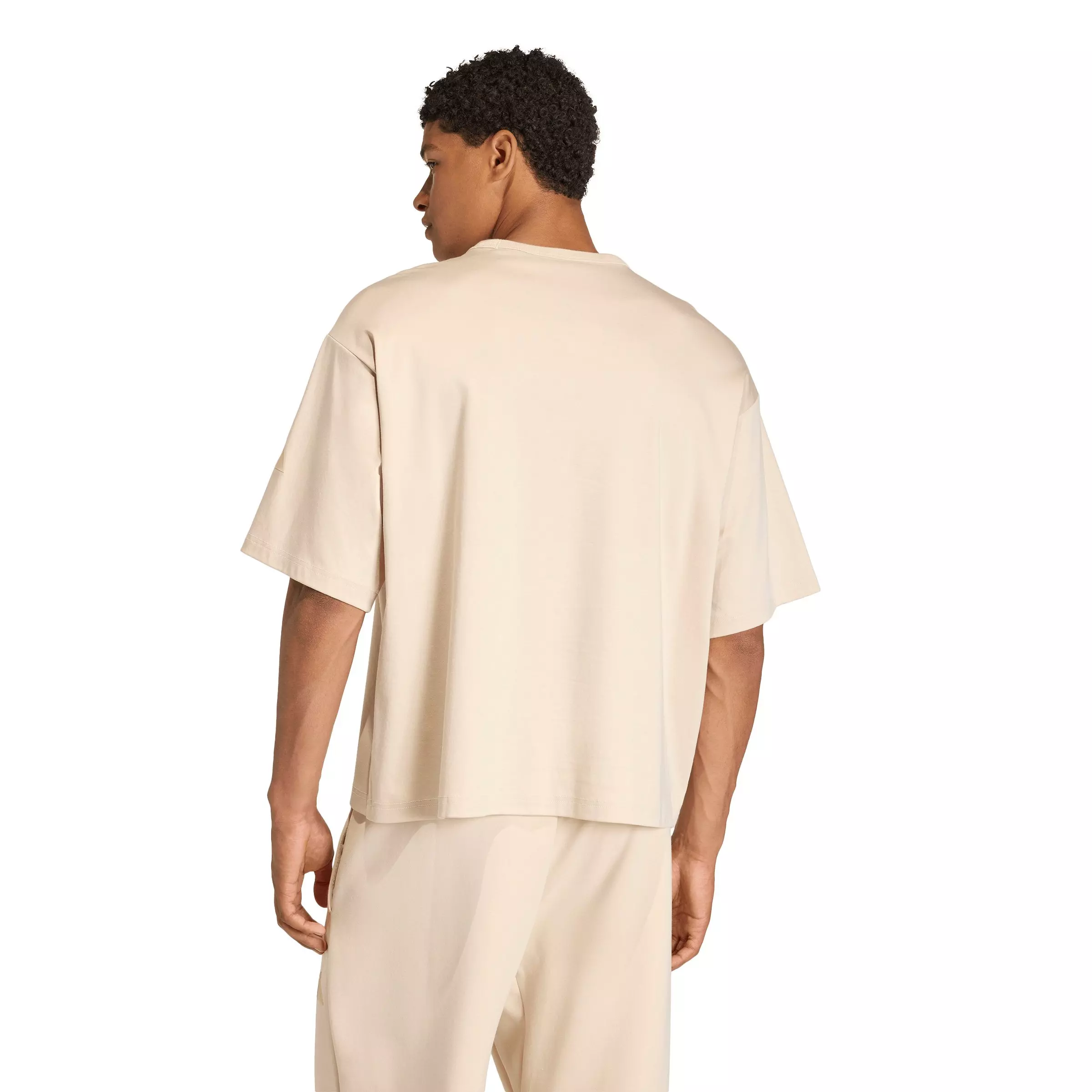 adidas Men's Soft Lux T-Shirt - Cream - CREAM