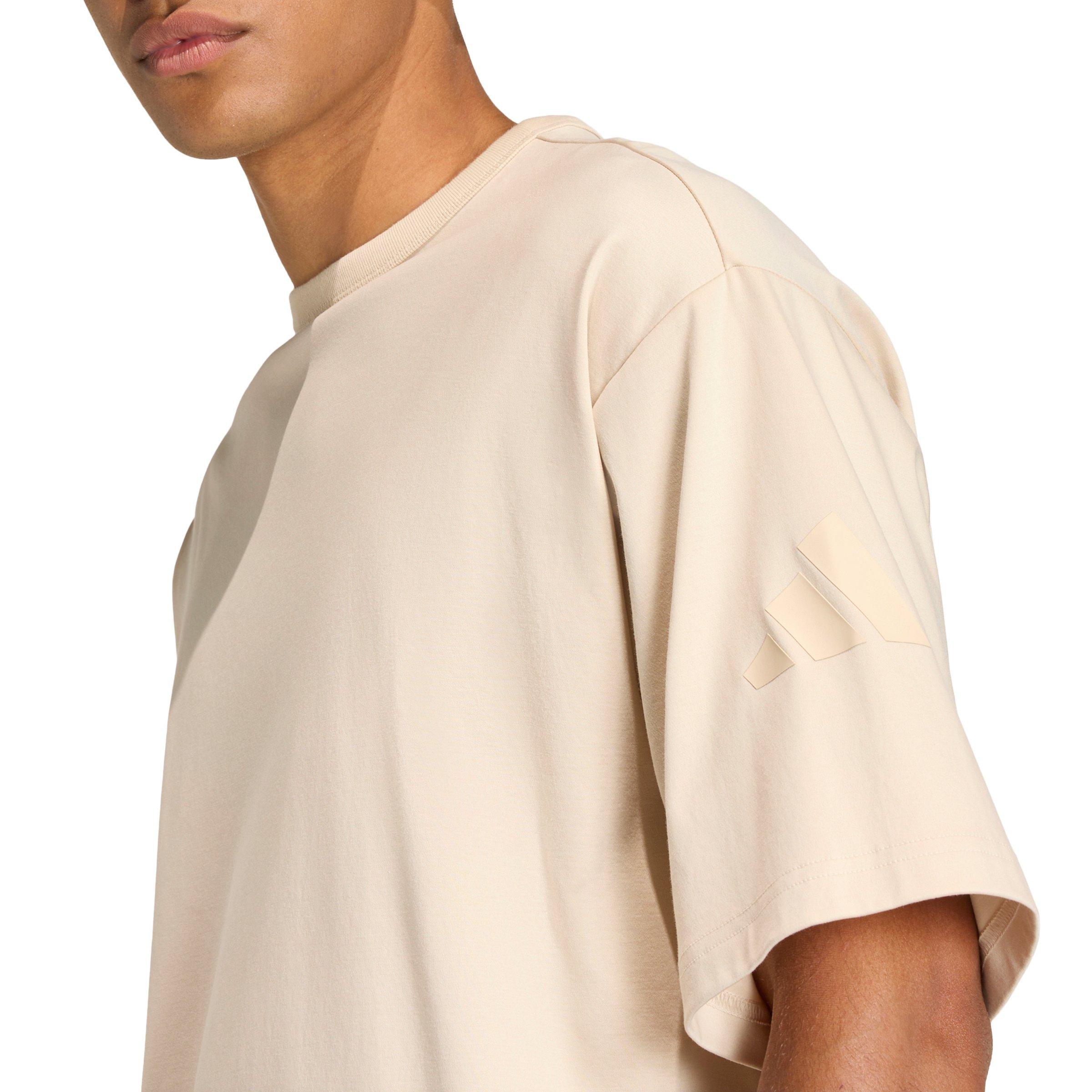 adidas Men's Soft Lux T-Shirt - Cream - CREAM Thumbnail View 3