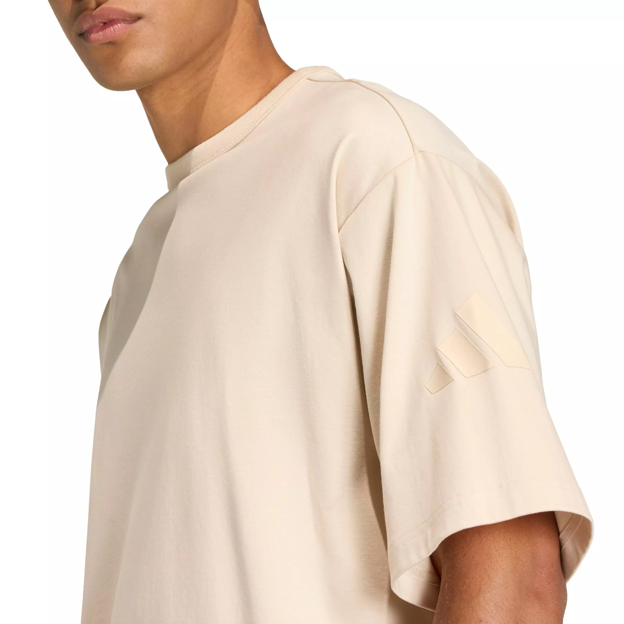 adidas Men's Soft Lux T-Shirt - Cream - CREAM