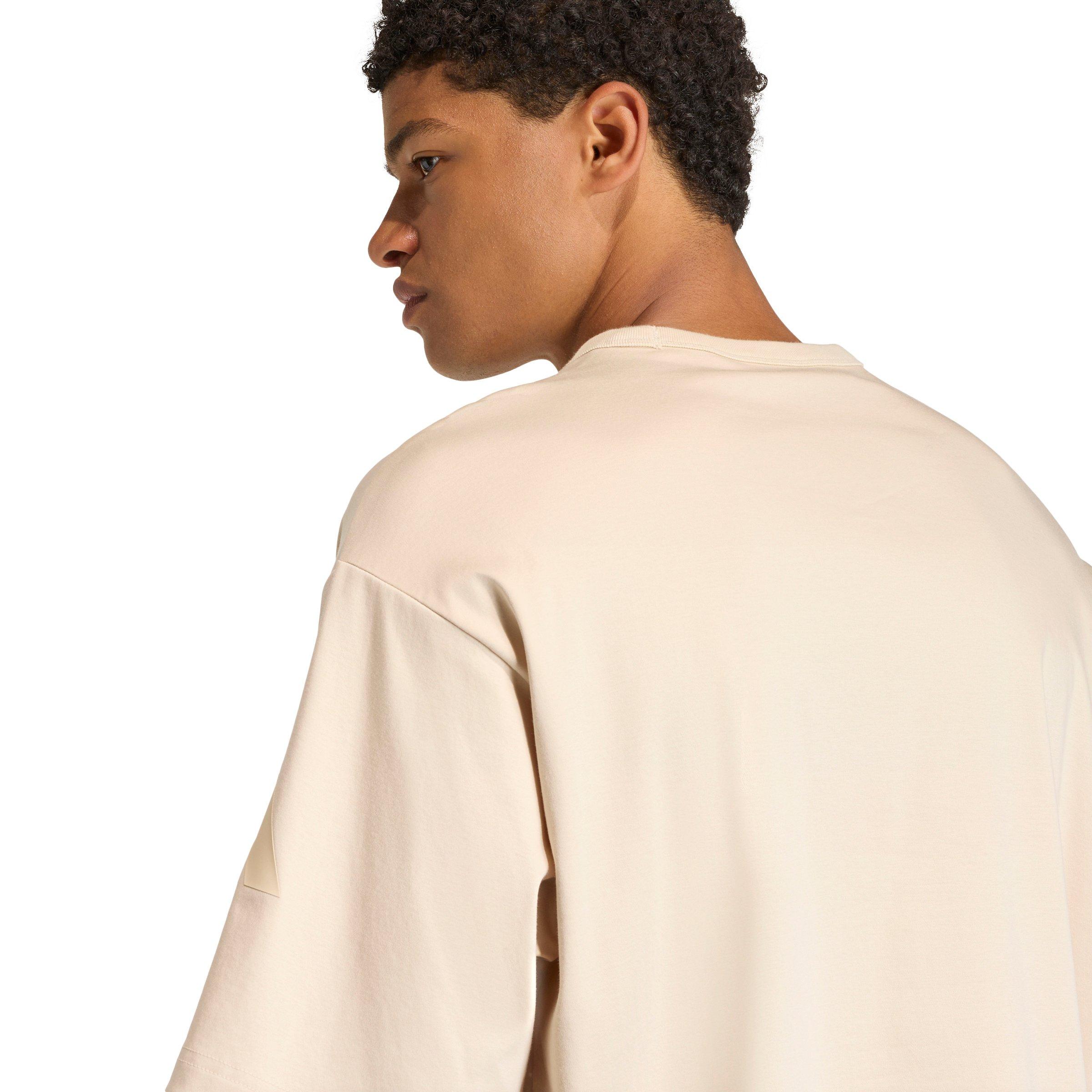 adidas Men's Soft Lux T-Shirt - Cream - CREAM Thumbnail View 4