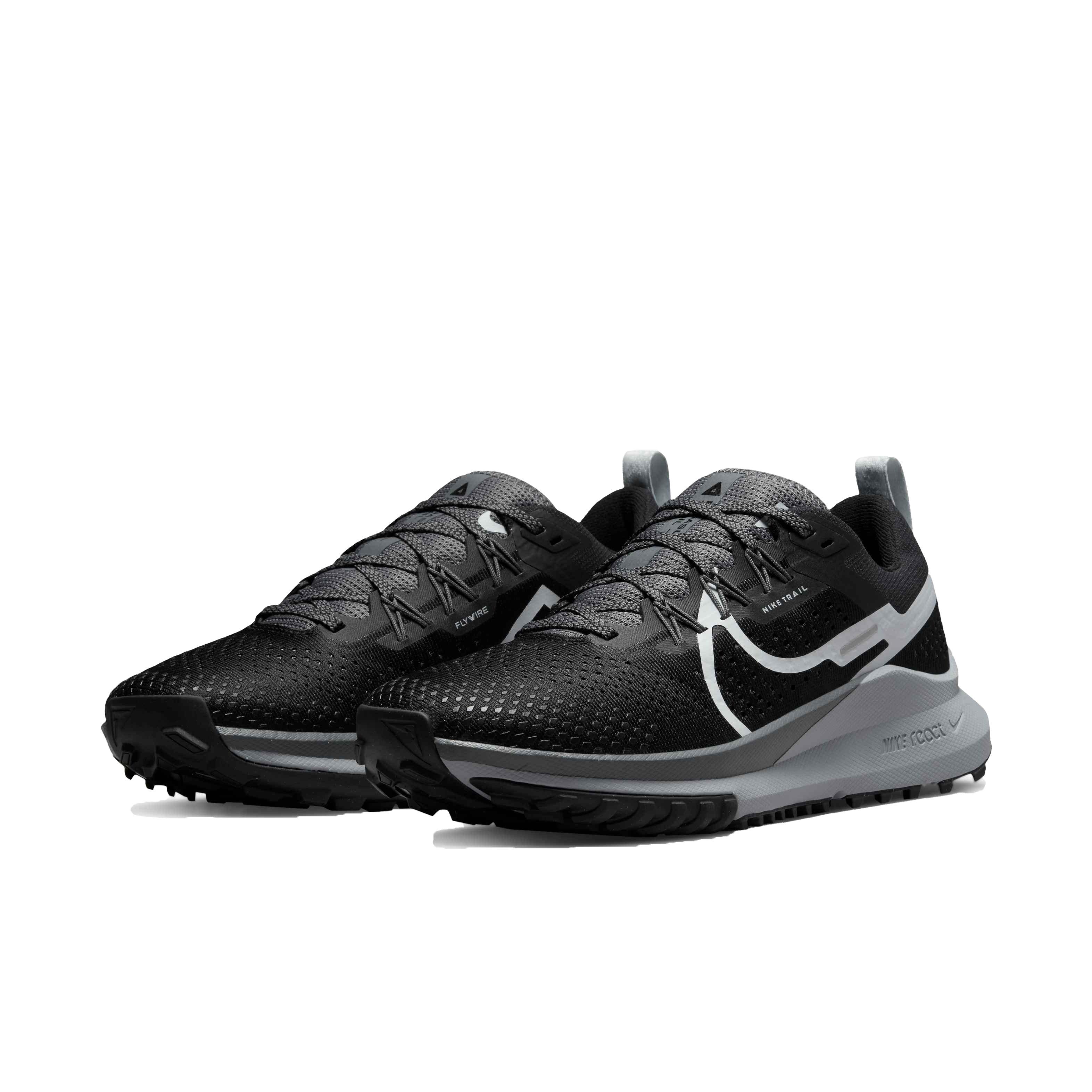 Nike Pegasus Trail 4 "Black/Aura/Dark Grey/Wolf Grey" Women's Trail Running Shoe - BLACK Thumbnail View 3