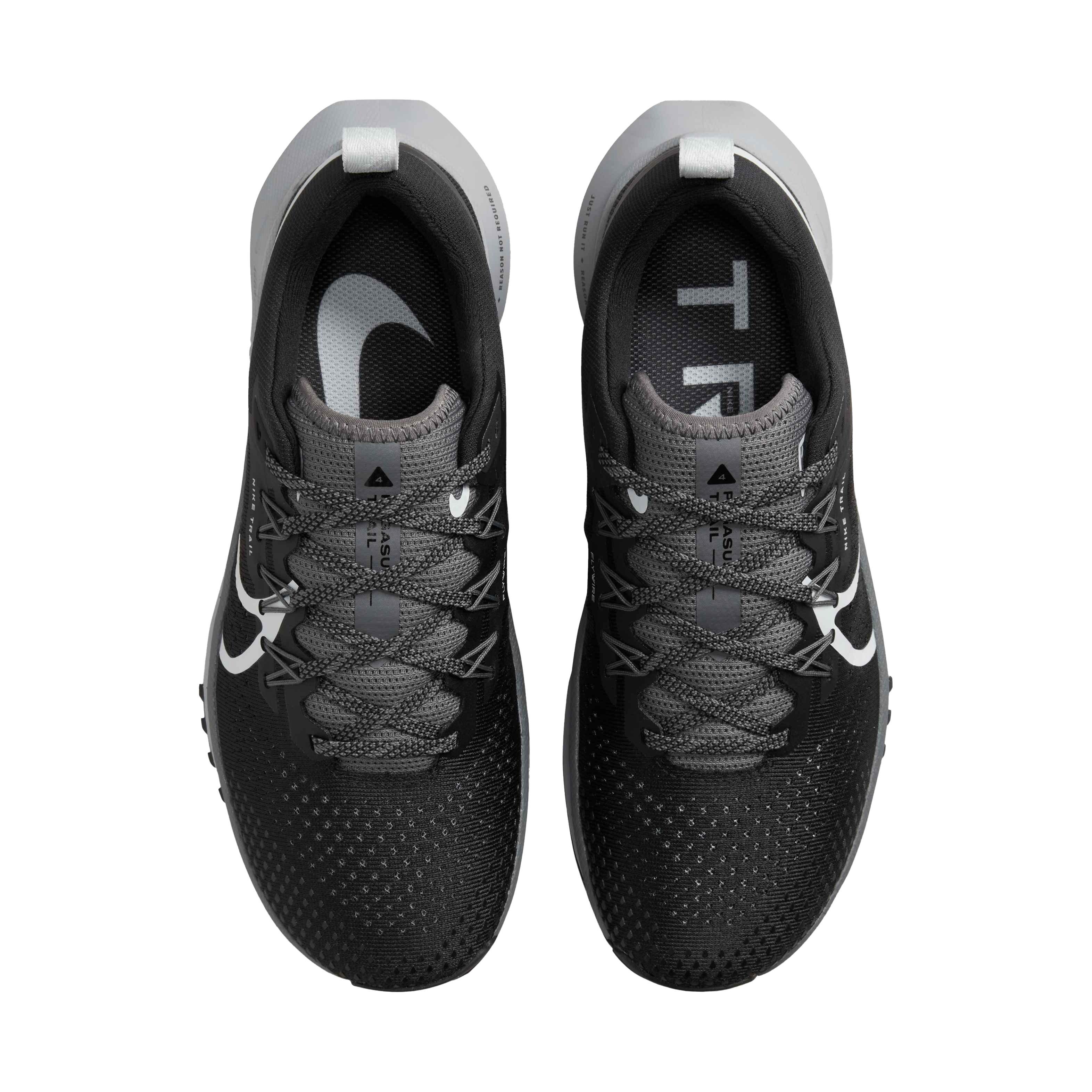 Nike Pegasus Trail 4 "Black/Aura/Dark Grey/Wolf Grey" Women's Trail Running Shoe - BLACK Thumbnail View 4