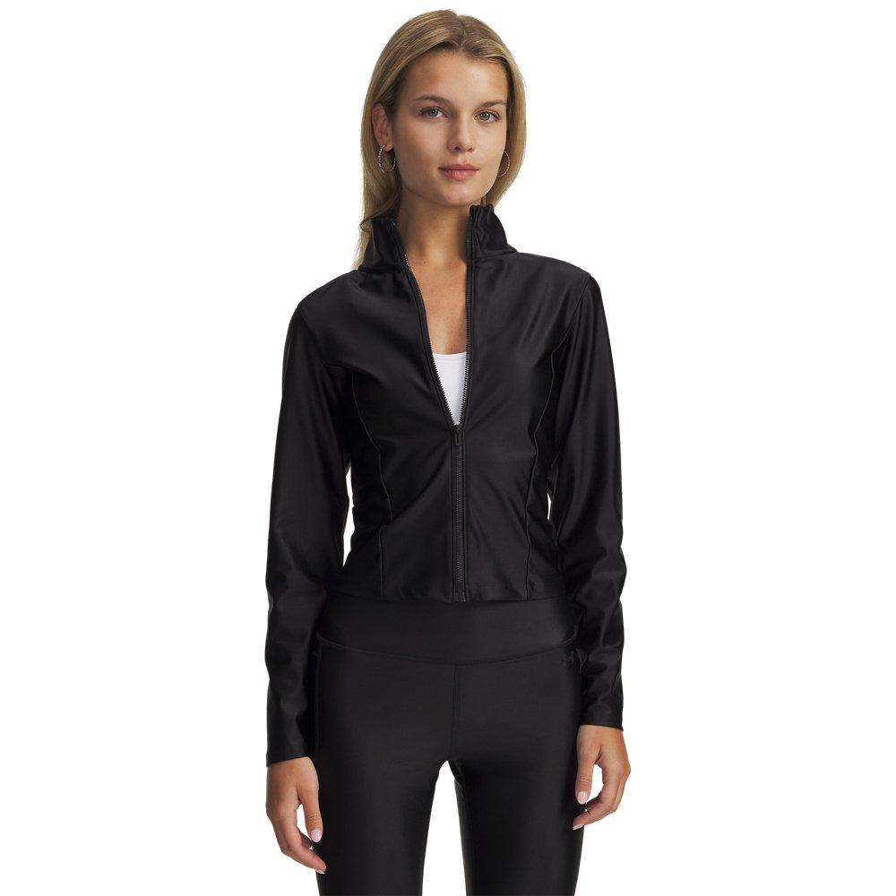 Under Armour Women's Motion Shine Full-Zip Jacket -Black - BLACK Thumbnail View 3