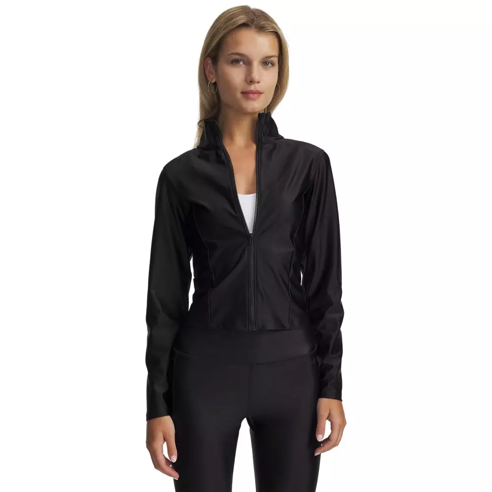 Under Armour Women's Motion Shine Full-Zip Jacket -Black - BLACK