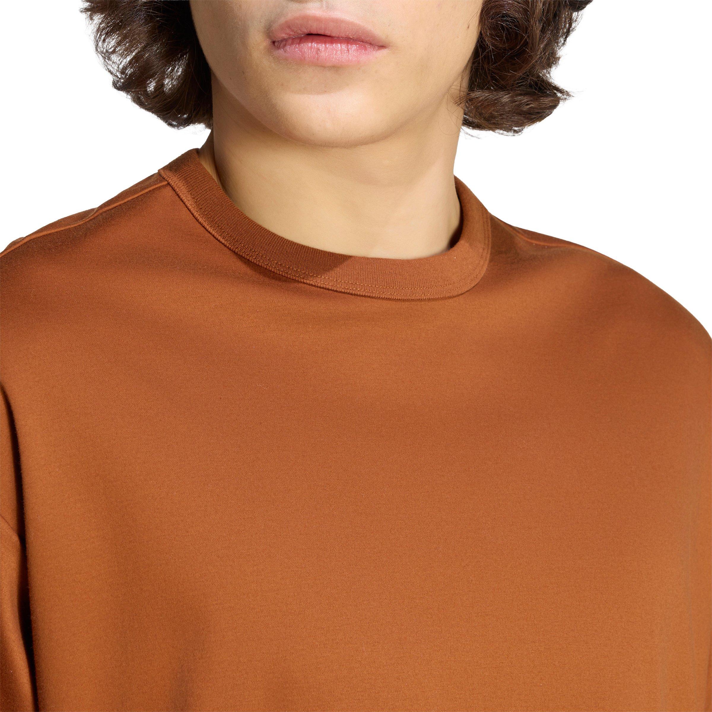 adidas Men's Soft Lux T-Shirt - Brown - BROWN Thumbnail View 3