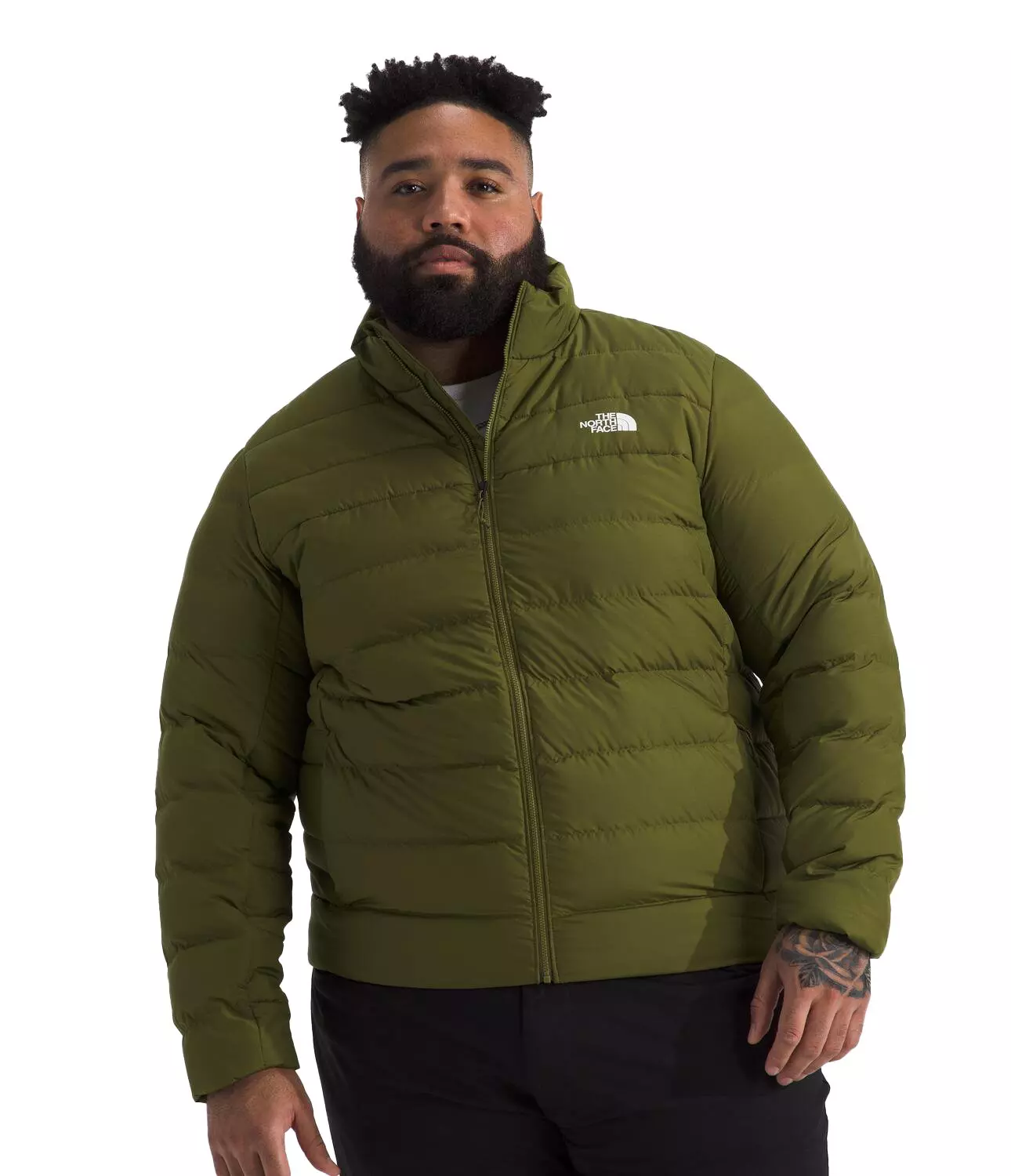 The North Face Big Men's Aconcagua 3 Jacket -Olive - OLIVE