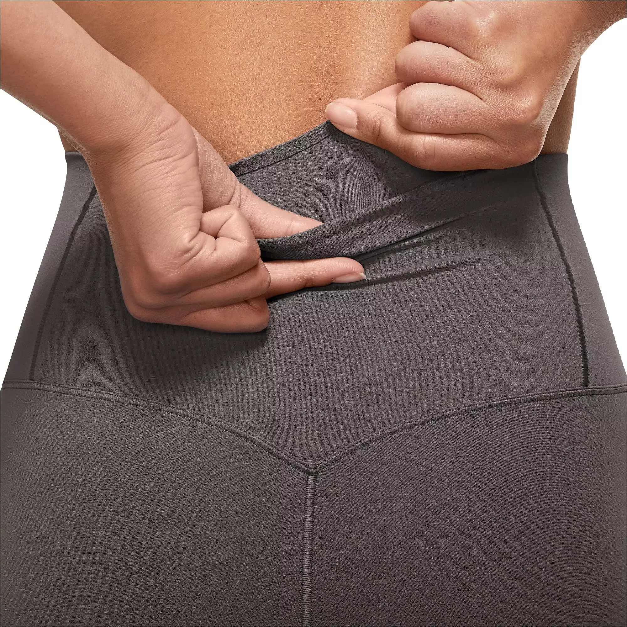 Nike Women's Zenvy Gentle Support High-Rise 7/8 Leggings - BROWN