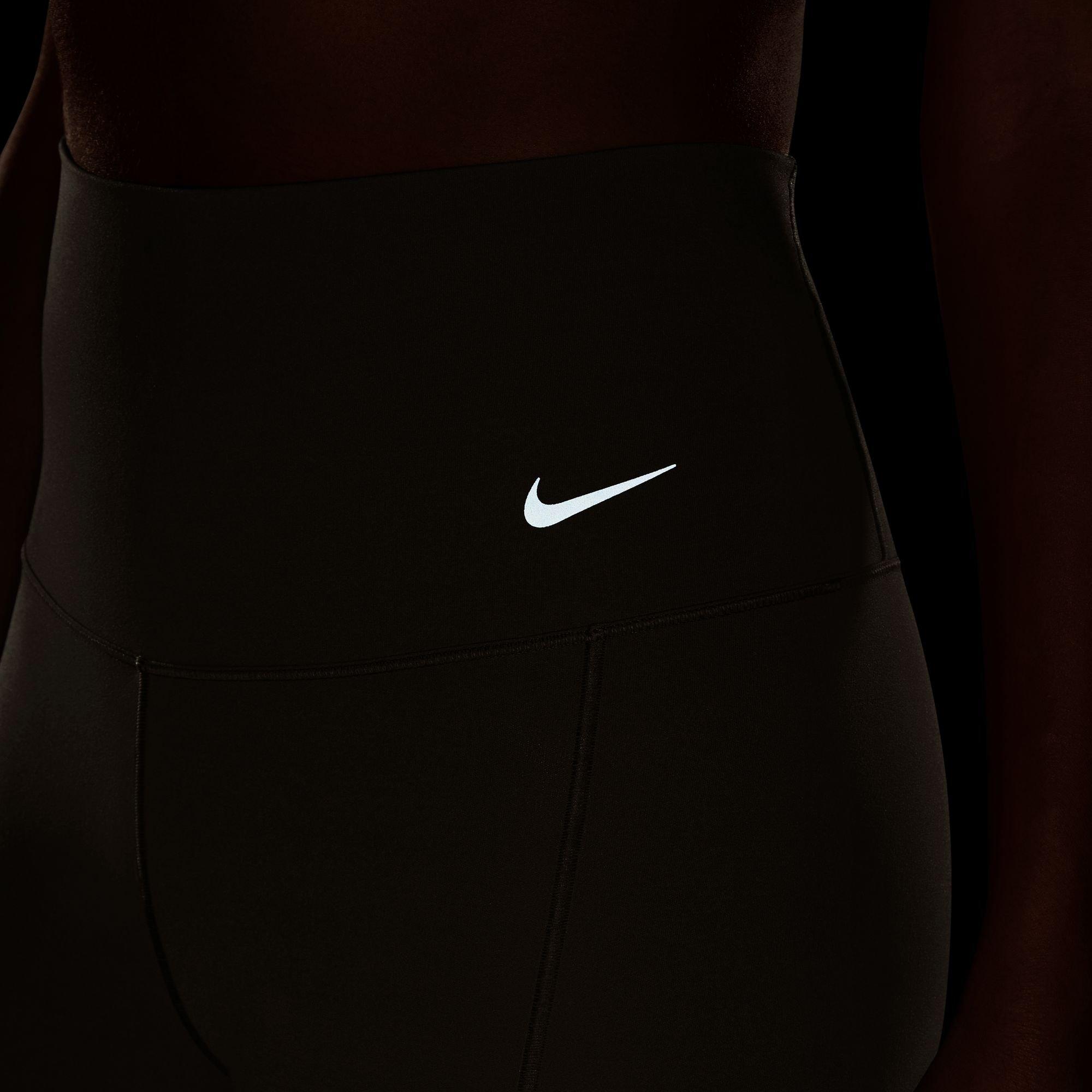 Nike Women's Zenvy Gentle Support High-Rise 7/8 Leggings - BROWN Thumbnail View 4