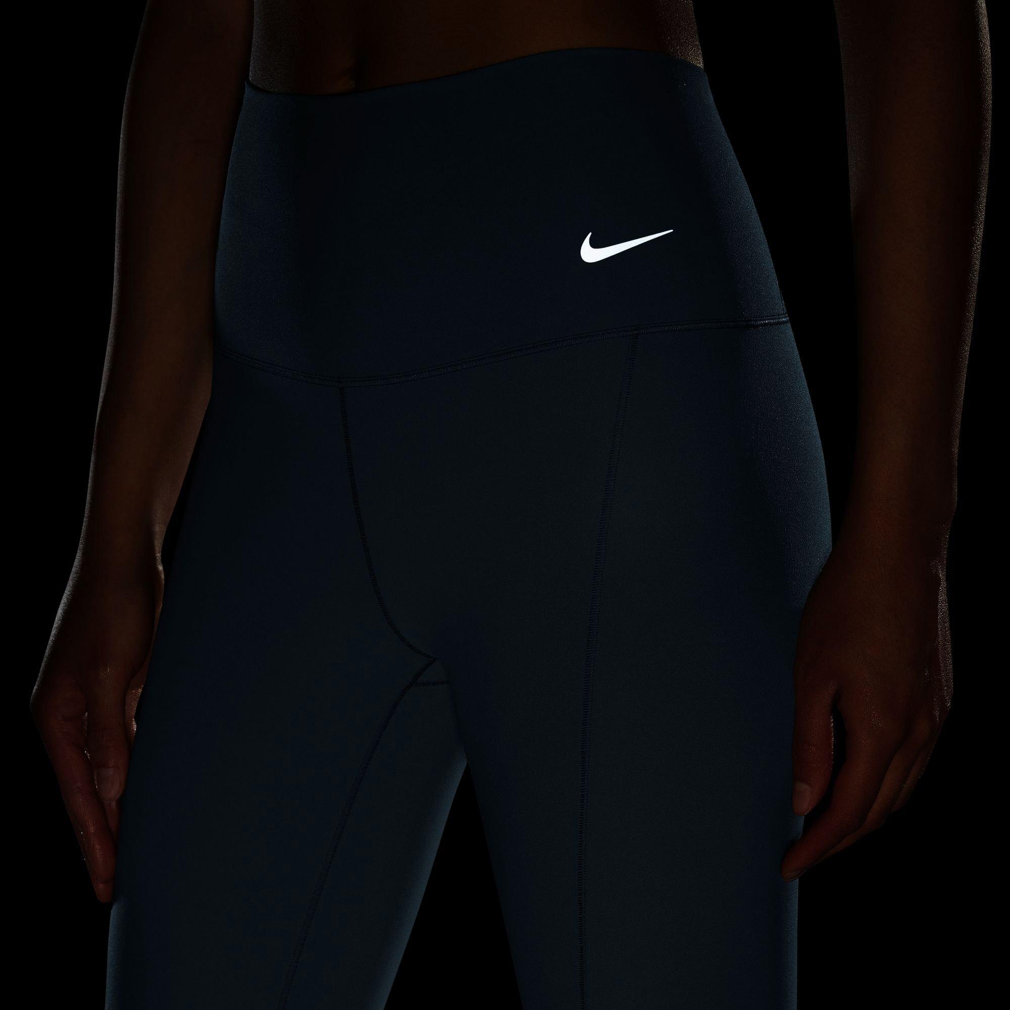 Nike Women's Zenvy Gentle Support High-Rise 7/8 Leggings - BLUE Thumbnail View 4